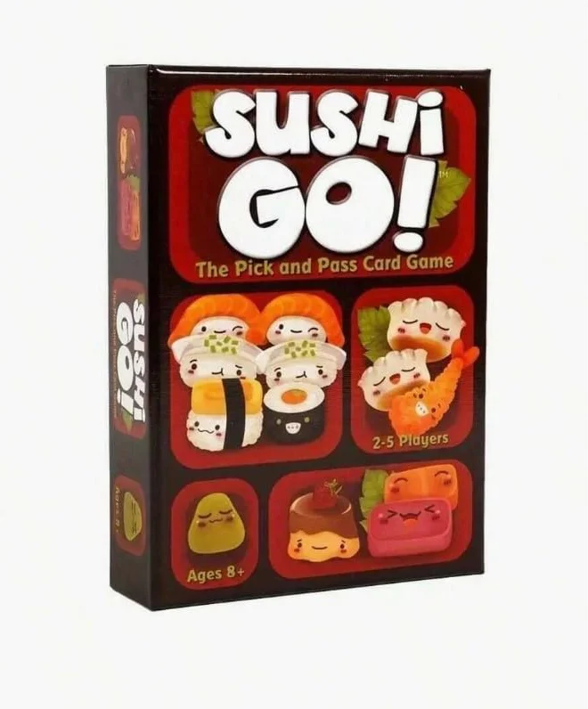 Sushi Go! Juego de Cartas Familiar Rápido – Juego de Mesa para 2-5 Jugadores, +8 Años, 108 Cartas