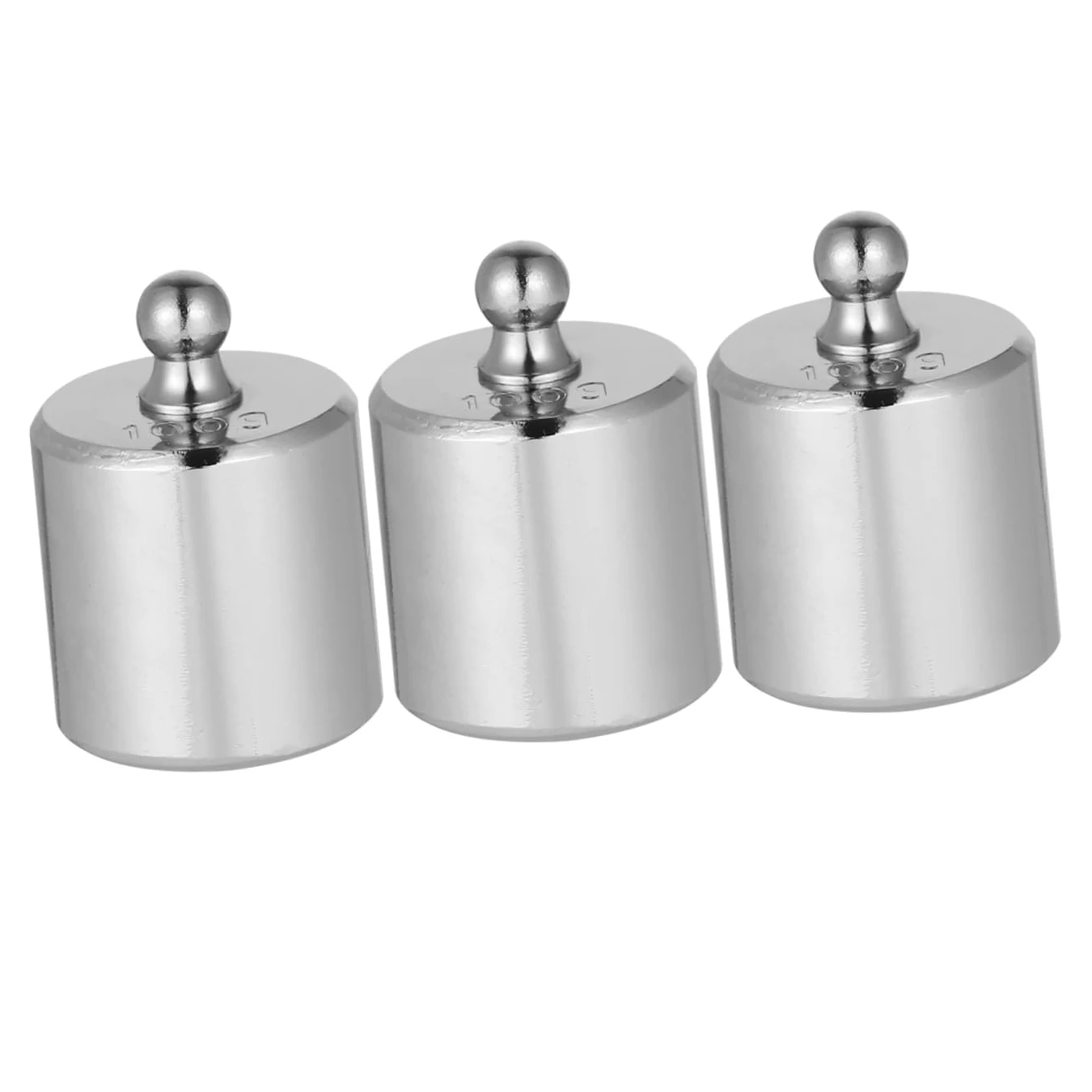 MAGICLULU 3 Pesas De Calibración Cromadas M2 Estándar 100 g Para Balanzas Electrónicas, Juego De 3 Piezas Para Calibración Precisa y Suministros Para Básculas De Laboratorio