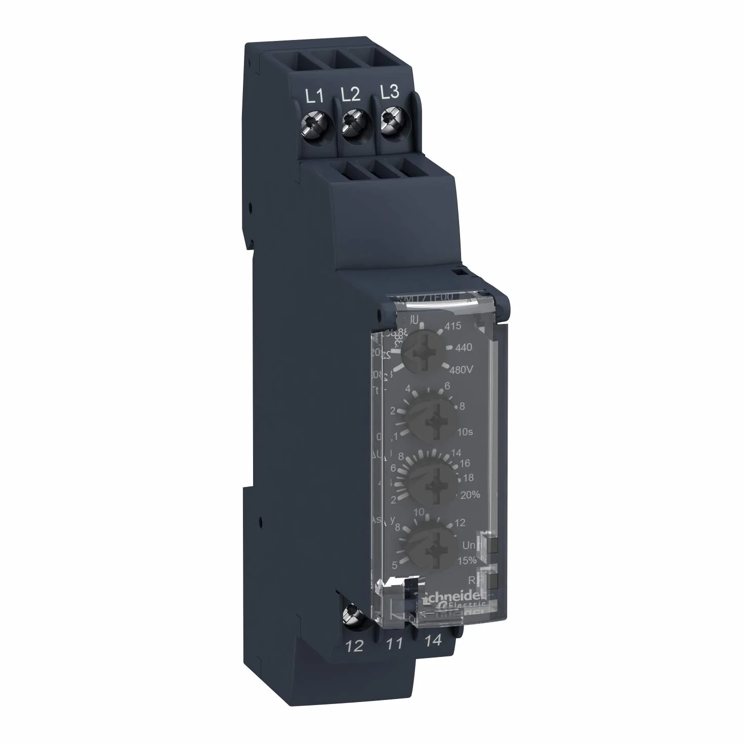 Schneider Electric RM17TE00 Voltaje de Asimetría de Pérdida, Secuencia de Fase 208-480 V Ca