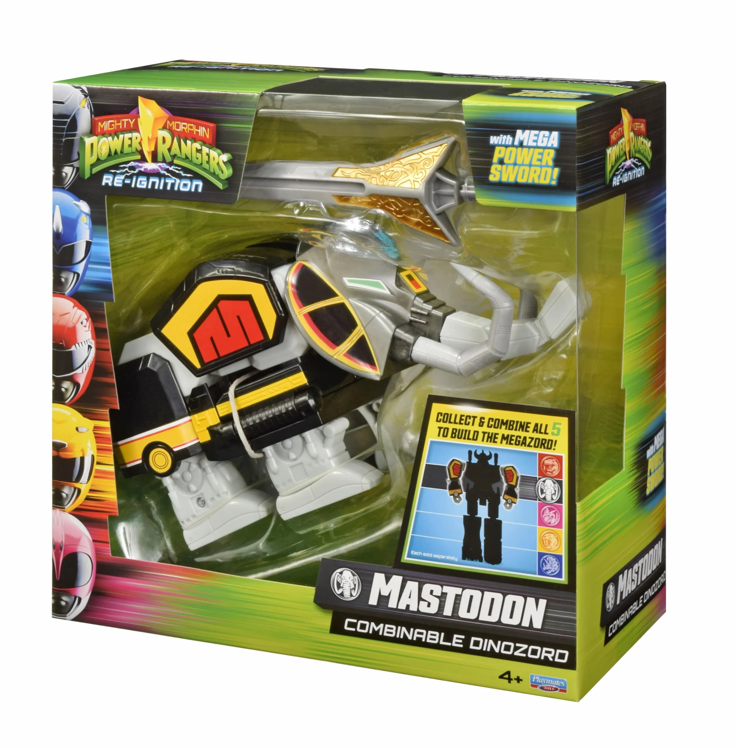Power Rangers Colección Megazord Mastodon Dinozord Zords Articulado Combinable 20 cm