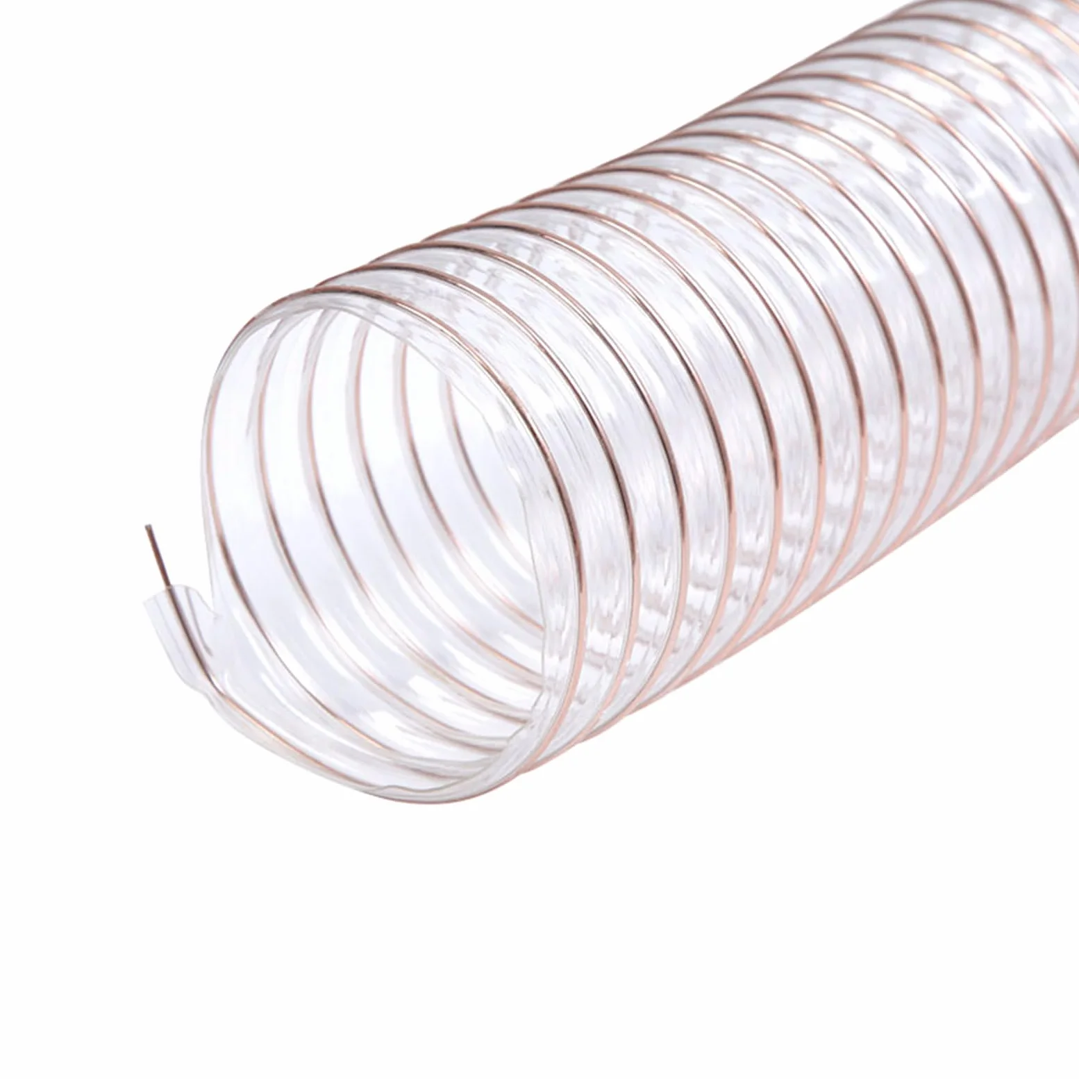 Manguera for conducto de aire de PU, alambre de cobre, 1 m/39,37 pulgadas, transporte mecánico, pared de 1,5 mm, varios tamaños(Inner diameter:165mm)