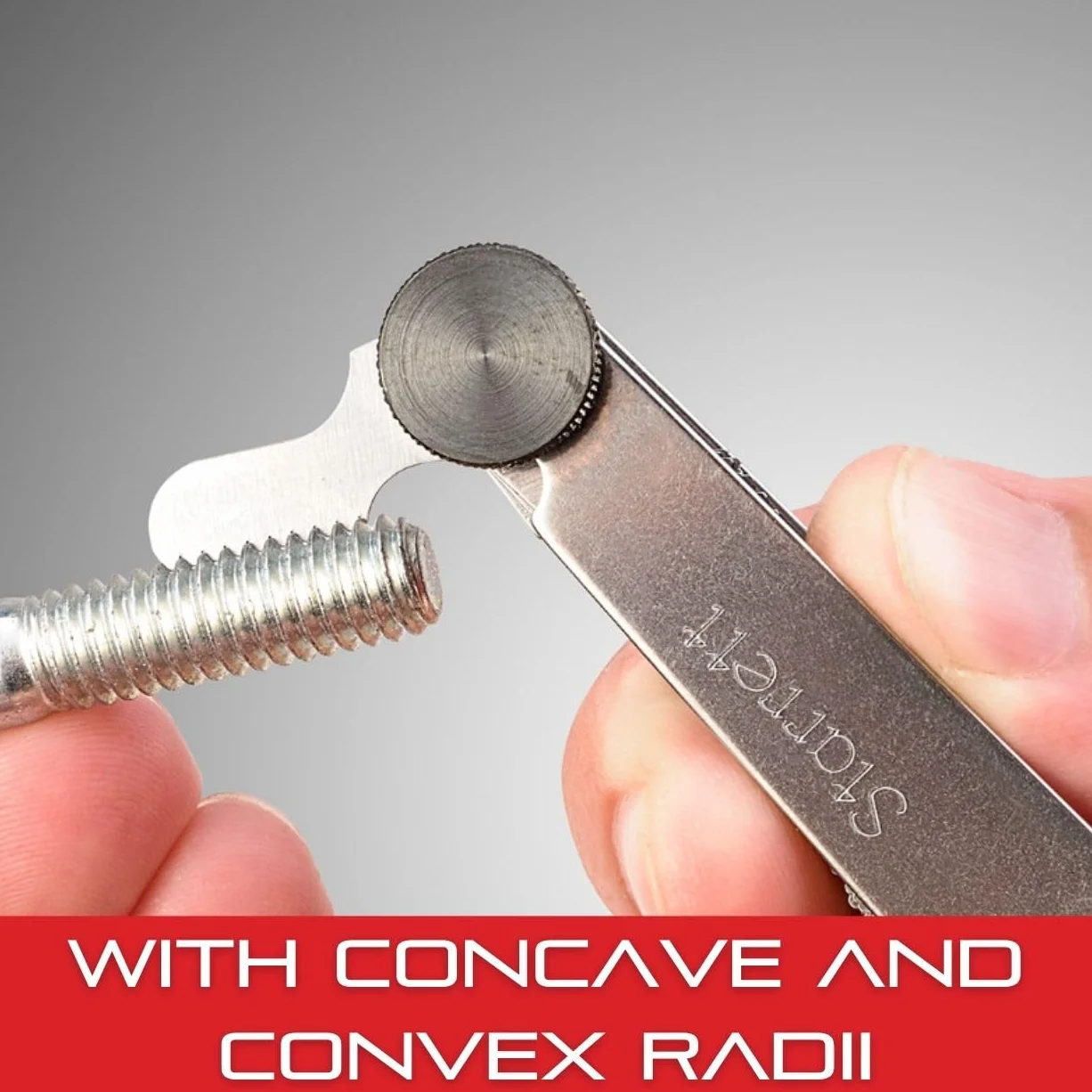 Starrett Filete de lectura calibre de radio 0,020-0,400 pulgadas 20 hojas