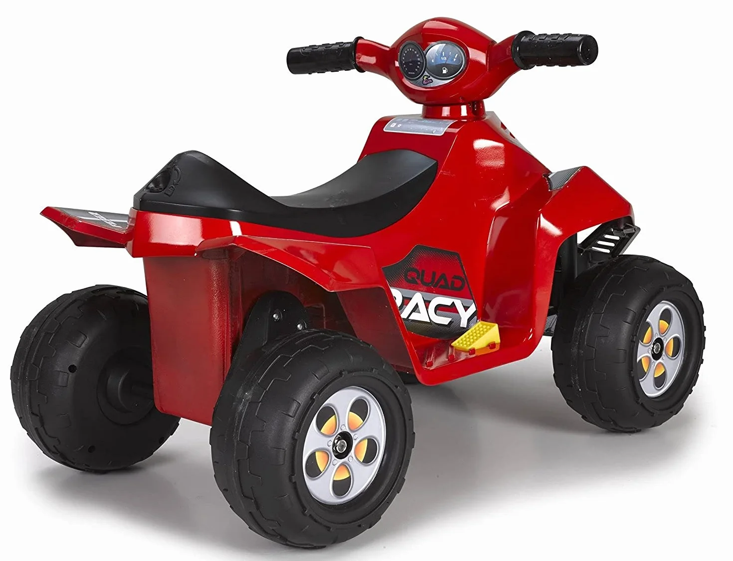 FEBER Quad Racy 6V Coche eléctrico niños 18 Meses 3 años Acelerador Ruedas Grandes 40 min batería Cargador Incluido