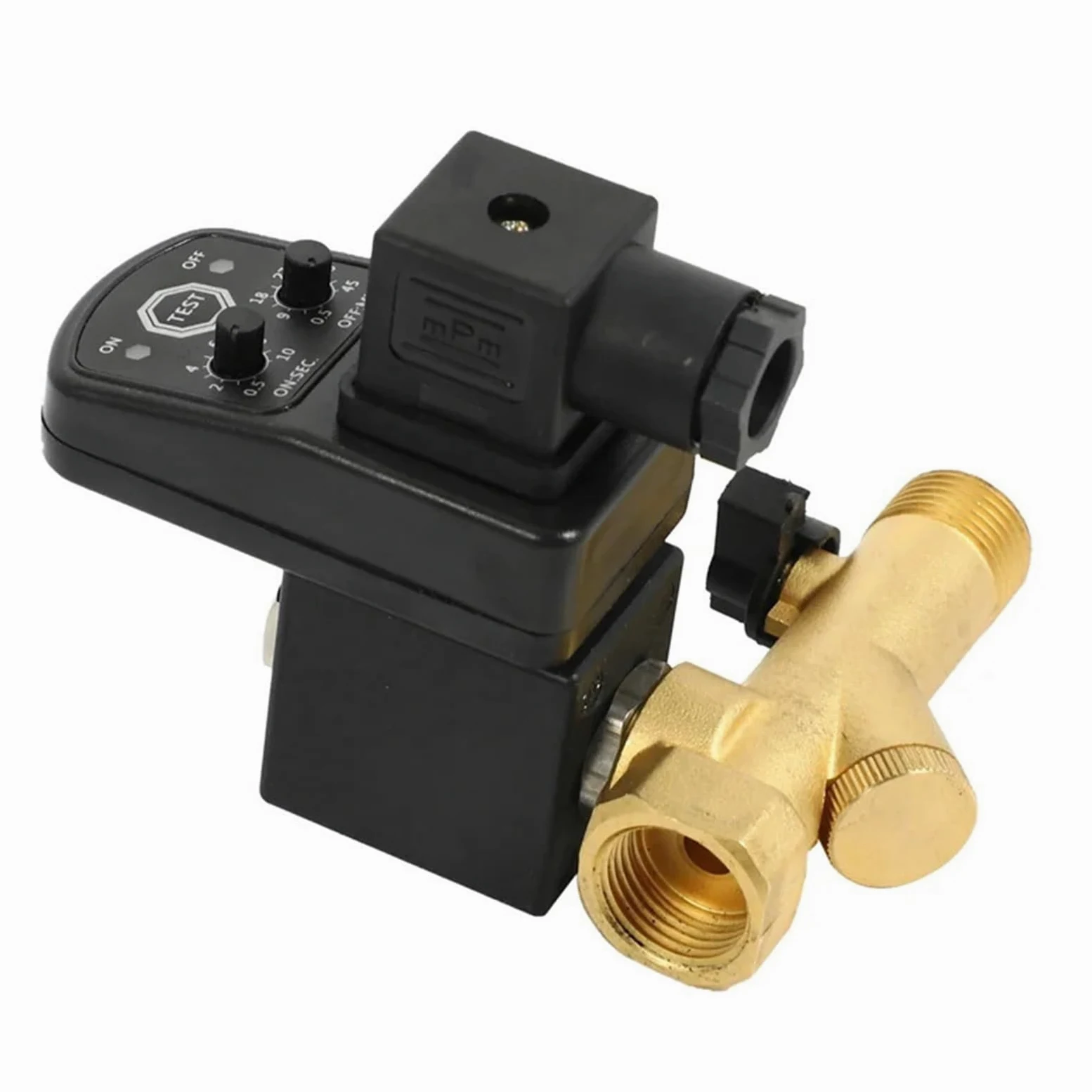 Válvula de drenaje automática for compresor de aire de 2 vías, temporizada electrónicamente, de 1/2 pulgada, CA 220 V, for tanque de gas