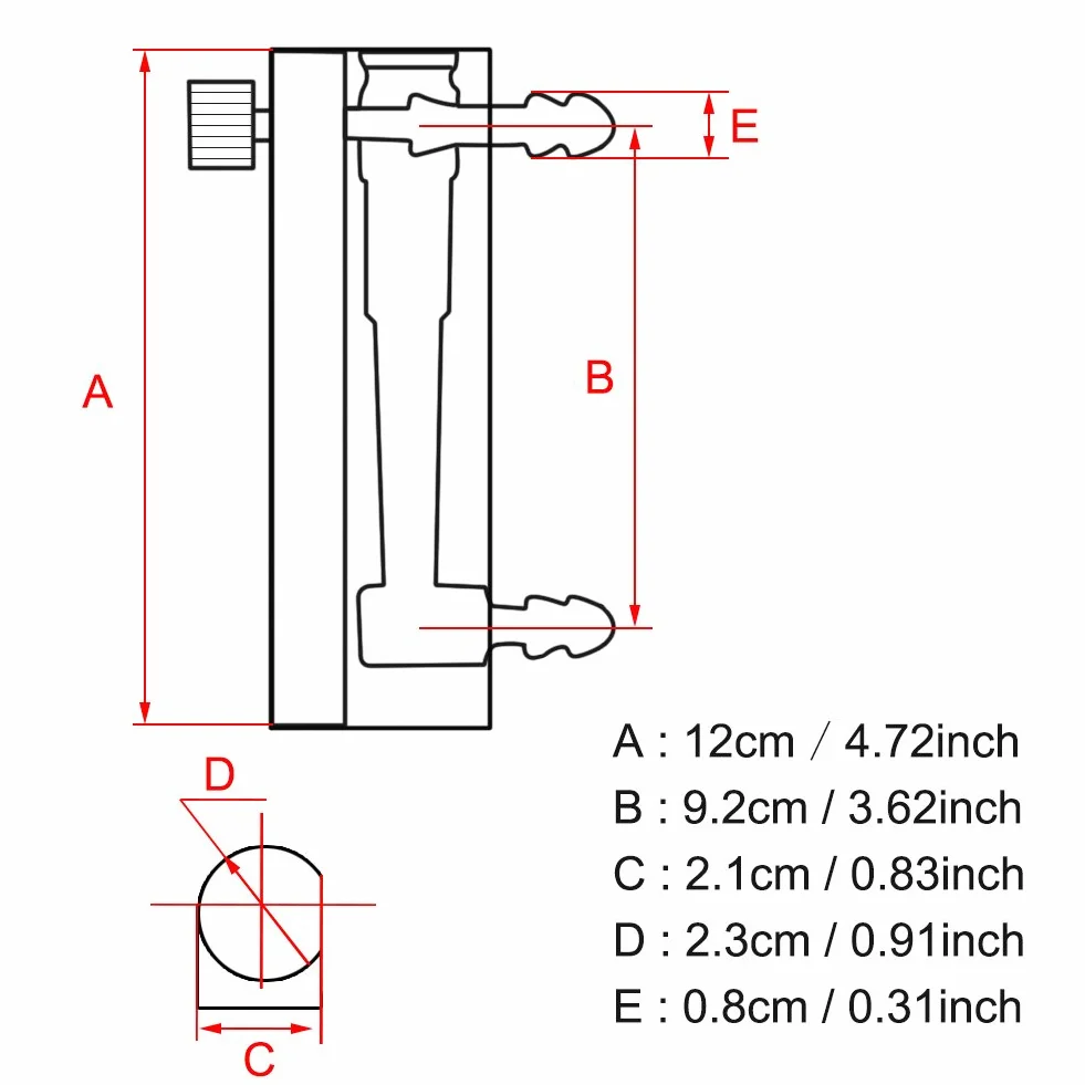 Medidor de Flujo de Gas LZQ-5 2.5-25LPM con Válvula de Control para Oxígeno/Aire