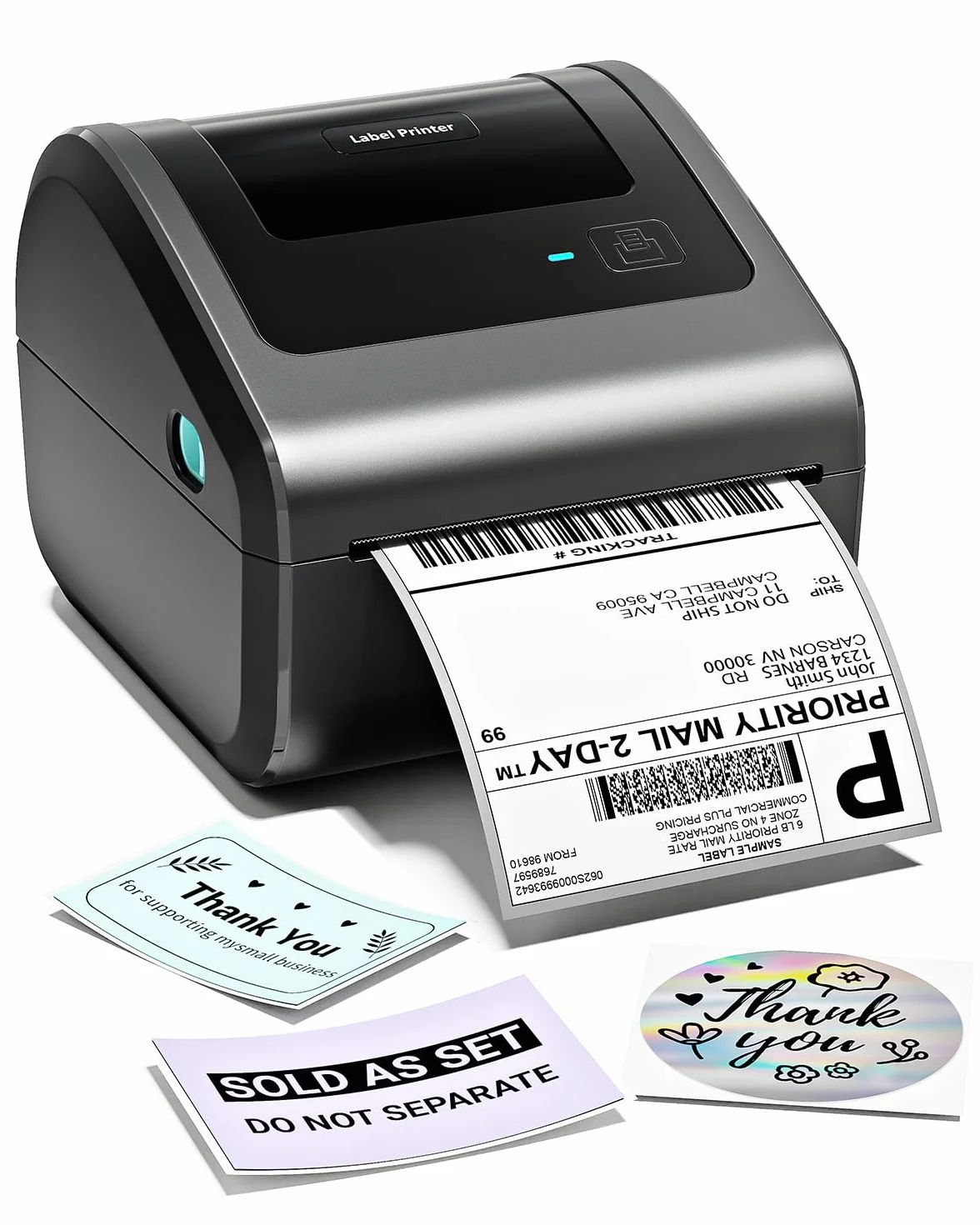 Phomemo Impresora de Etiquetas de Envío, 4x6 Impresora Térmica Bluetooth, D450BT Impresora Etiquetas Térmica DHL Etiquetadora, 4x6 Label Printer Compatible con Etsy, Amazon, Shopify, Vinted