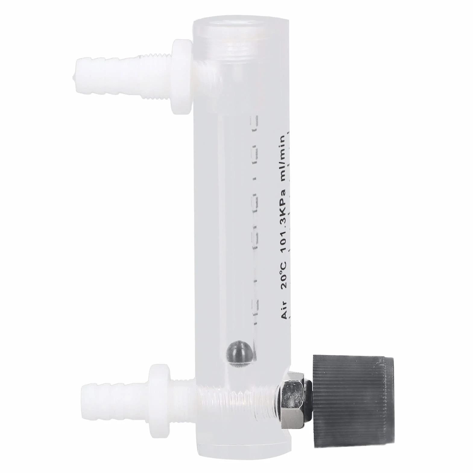 Medidor de Flujo Gas Aire Oxígeno 10-1000 Ml/Min Preciso Laboratorio Industrial Panel Ajustable Conector