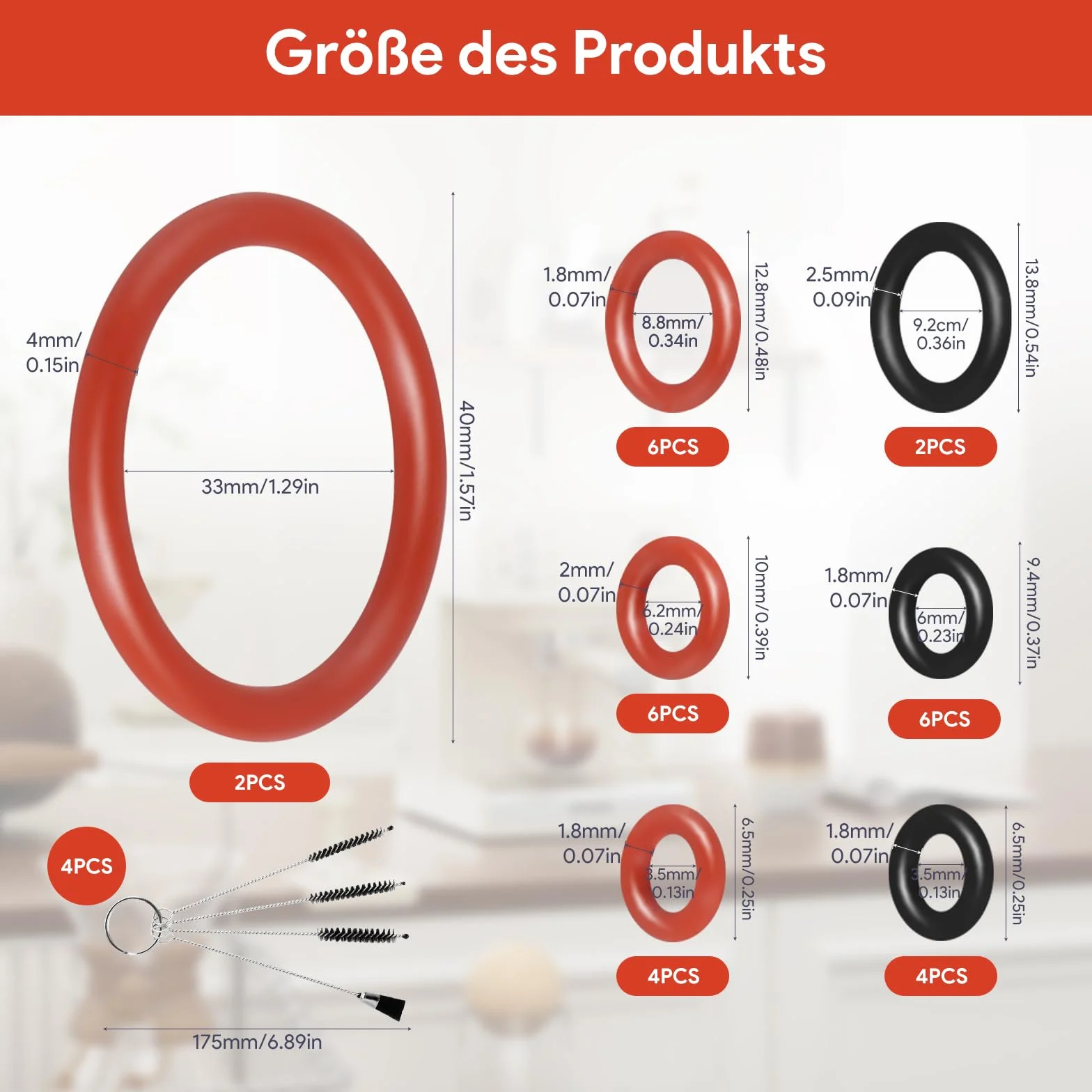 Junta Tórica Para Cafeteras Automáticas Philips Saeco Spidem Gaggia, O-Rings de Silicona Válvula Soporte, Vapor, Infusión, Salida
