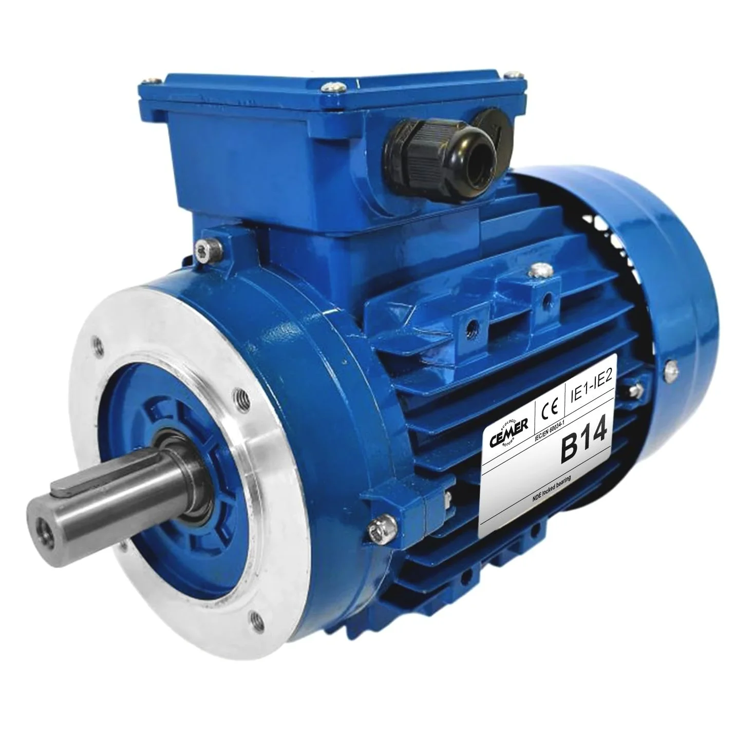 Motor eléctrico Trifásico 230/400 V 0,5 Cv Cemer Ms 0,37 Kw 1500 RPM Asíncrono Brida B14 Protection Ip 55