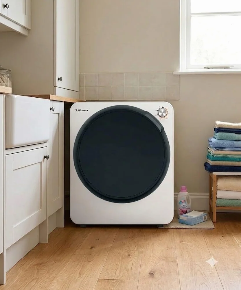 SOLTHERMIC SECADORA MINI SC2.5G 2,5 KG Puerta negra ojo de buey Blanco