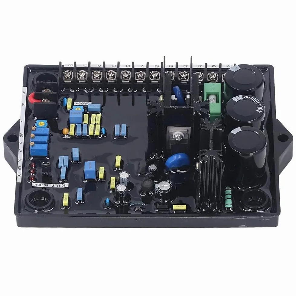 Regulador de voltaje del generador automático AVR R180 para generadores sin escobillas con para pmg, voltaje de entrada de 180-530 V, controlado por PID para funcionamiento en paralelo, carcasa de