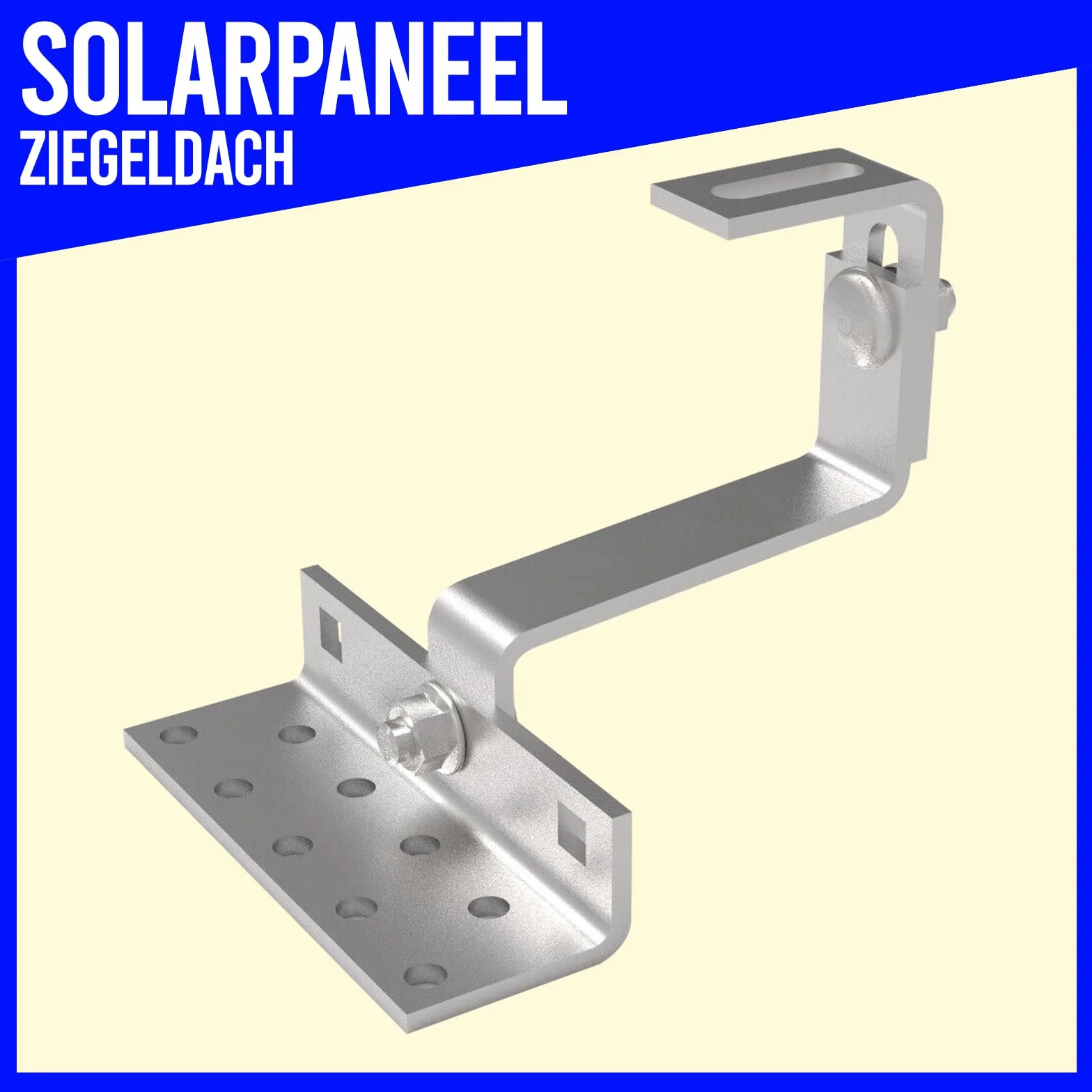 Set de 2 módulos fotovoltaicos, PV, fotovoltaica, soporte de techo, fijación, soporte, soporte, solar, panel solar, panel solar, soporte fotovoltaico, techo de tejas, 35 mm