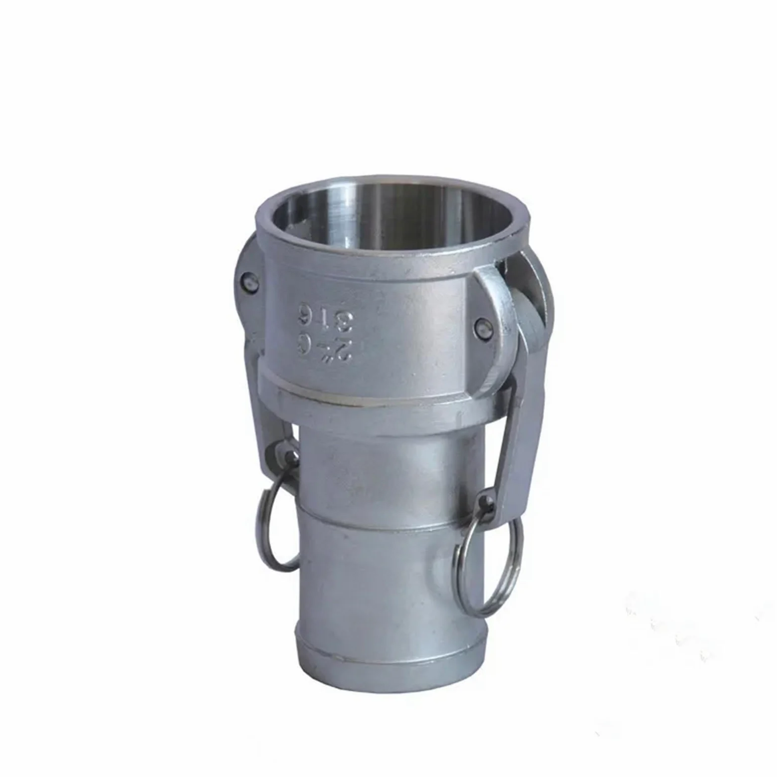 1-1/4" leva de cola de manguera 304 acero inoxidable tipo C enchufe Camlock ajuste leva y acoplador de ranura