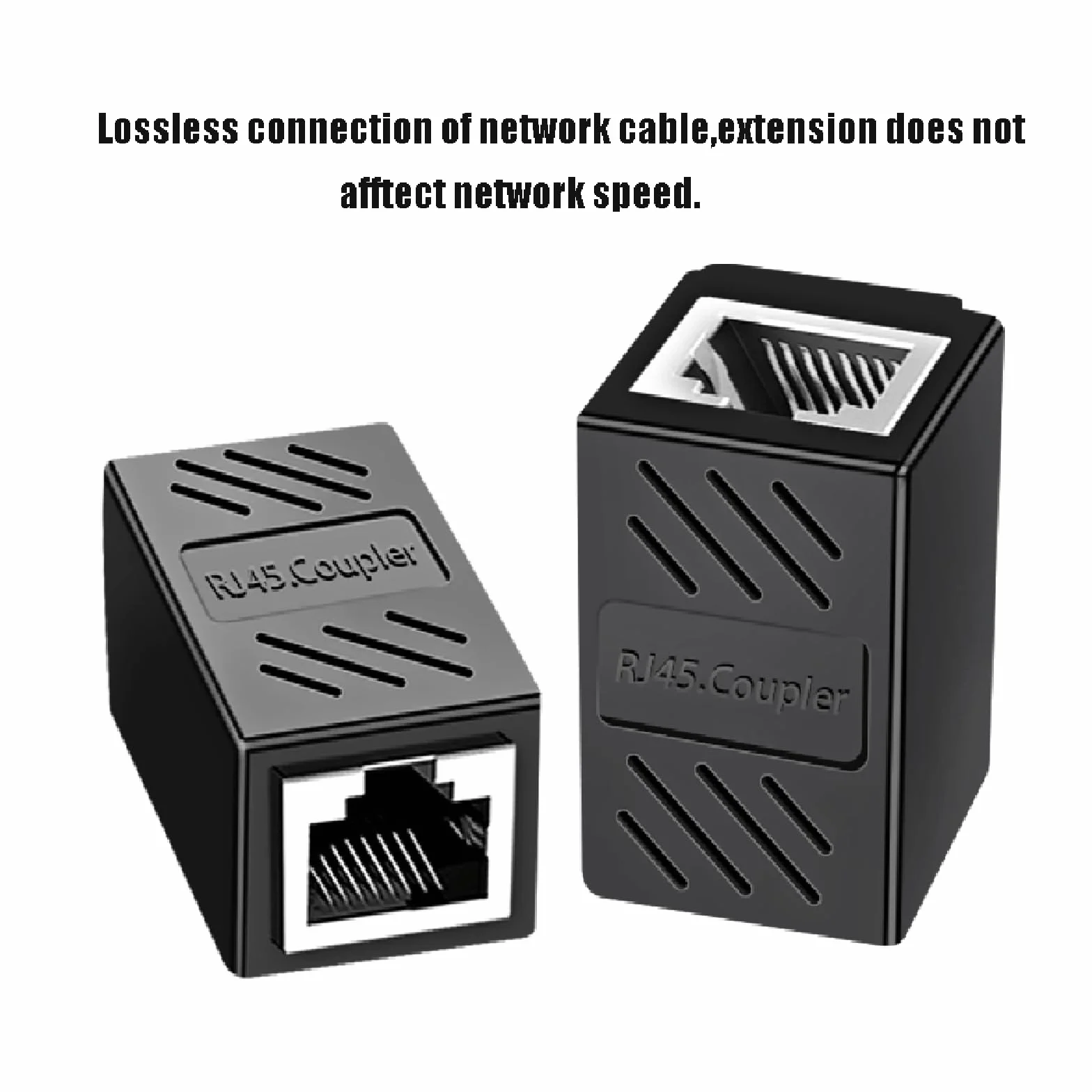 Acopladores RJ45 hembra a hembra, conectores Ethernet 8P8C para cable Cat7/Cat6/Cat5e/Cat5