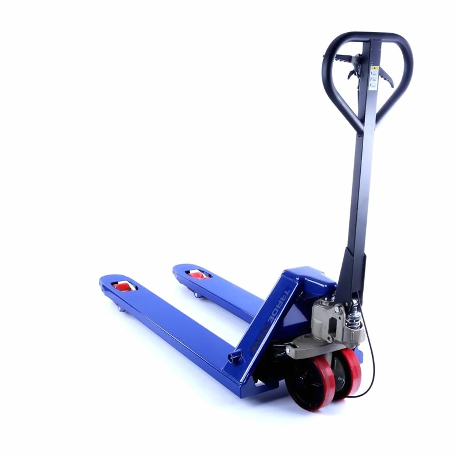Transpaleta con freno 2500 kg 2,5 t para europalés (1150 mm) azul