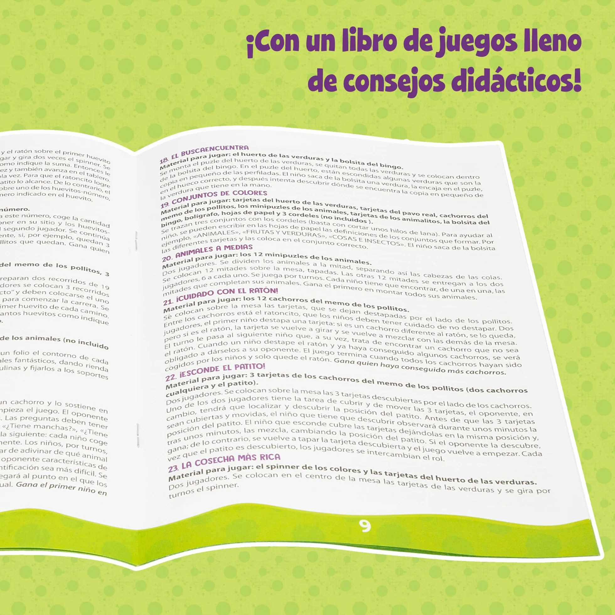 Colorbaby Lisciani Carotina 50 Juegos Juego de Mesa Bolígrafo electrónico parlante Tablero Doble Cara 55 fichas 24 Tarjetas memo 10 puzles Maxi póster 3 años