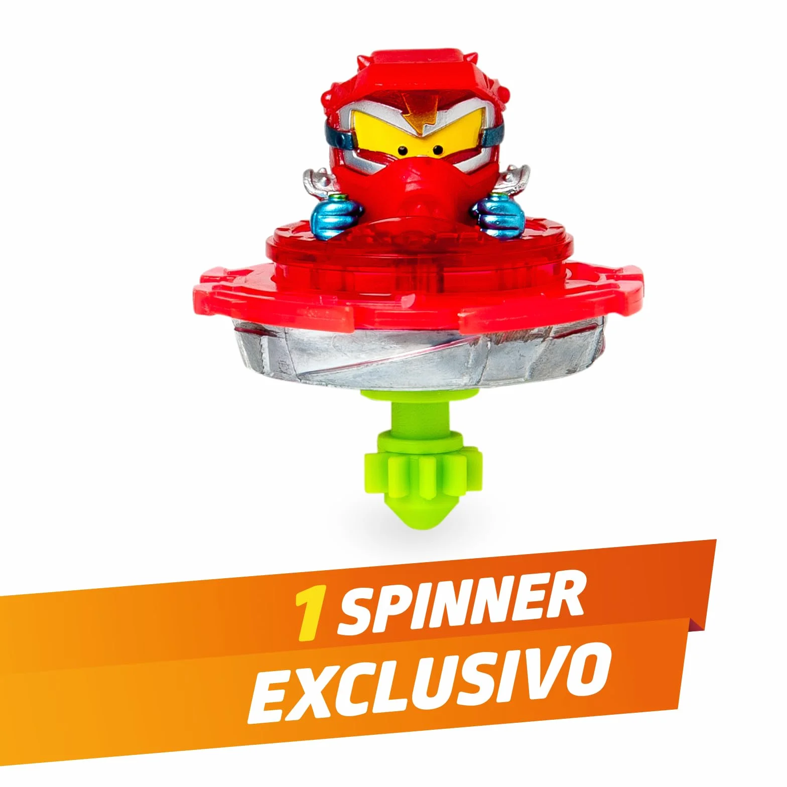 SUPERTHINGS KAZOOM Power Turbo Spinner Villano Vehículo Lanzador de Peonza
