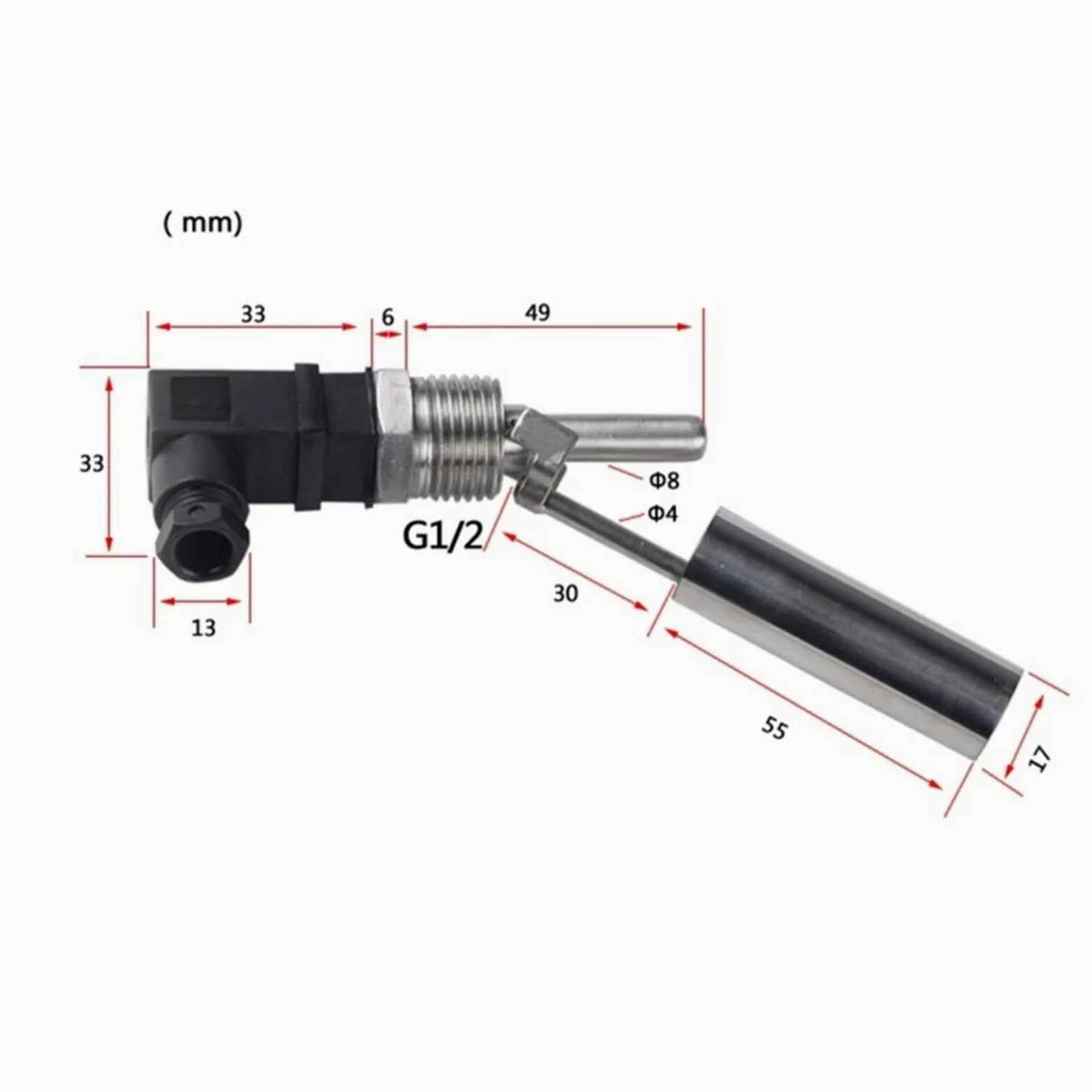 1PC Sensor de nivel agua flotante lateral 220V abajo