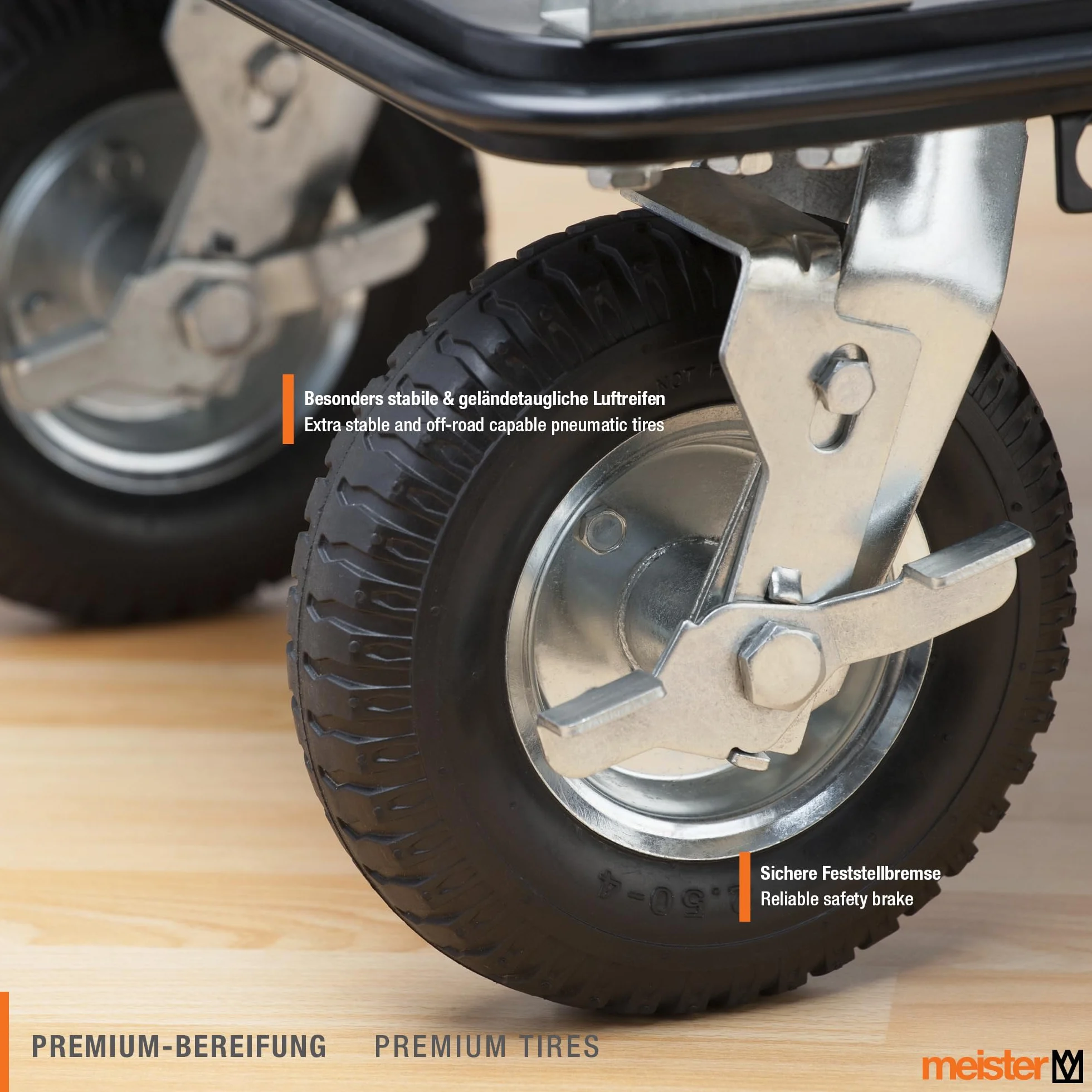 MEISTER Chariot plateforme Cross-Over - 300 kg