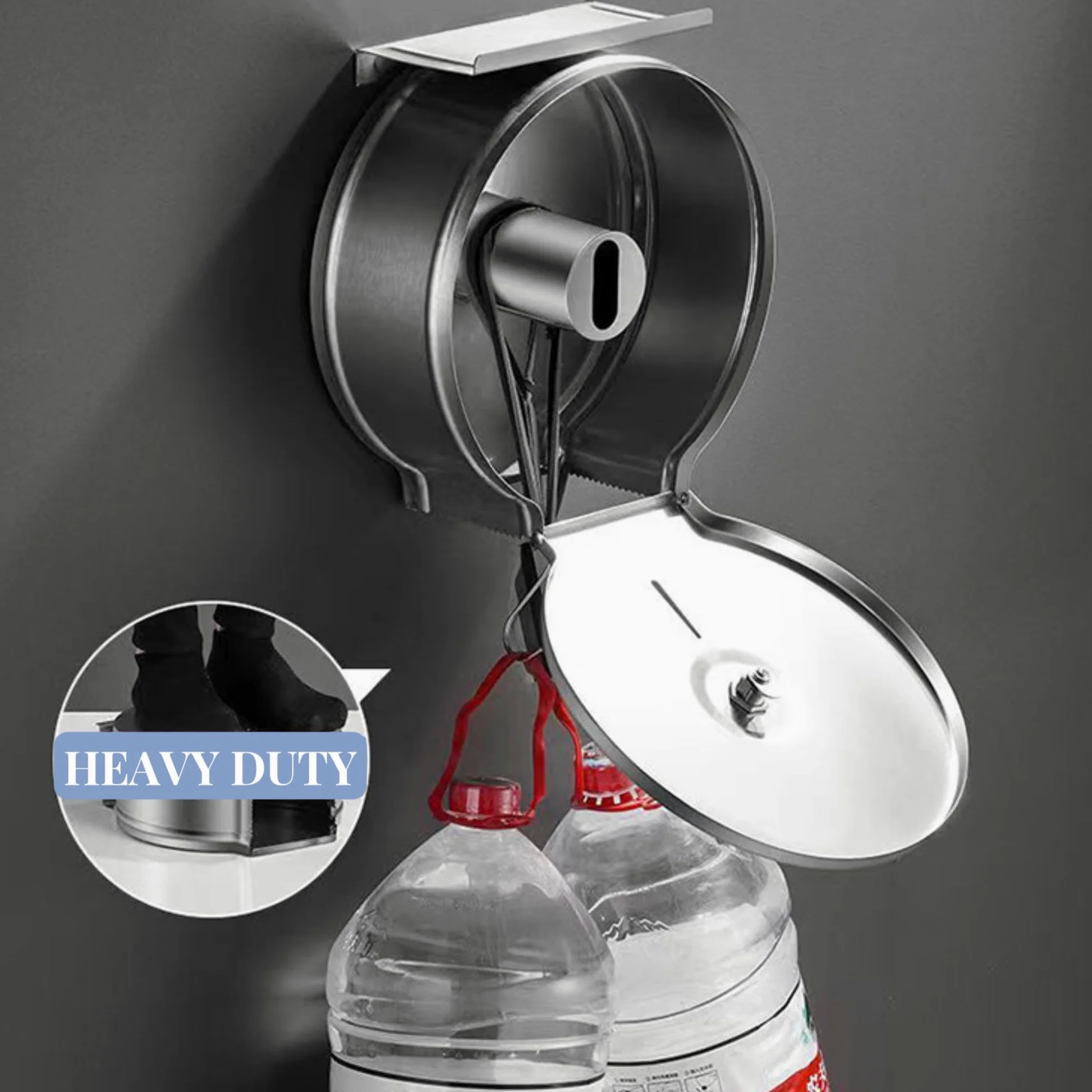 Dispensador de toallas de papel de acero inoxidable para montaje en pared