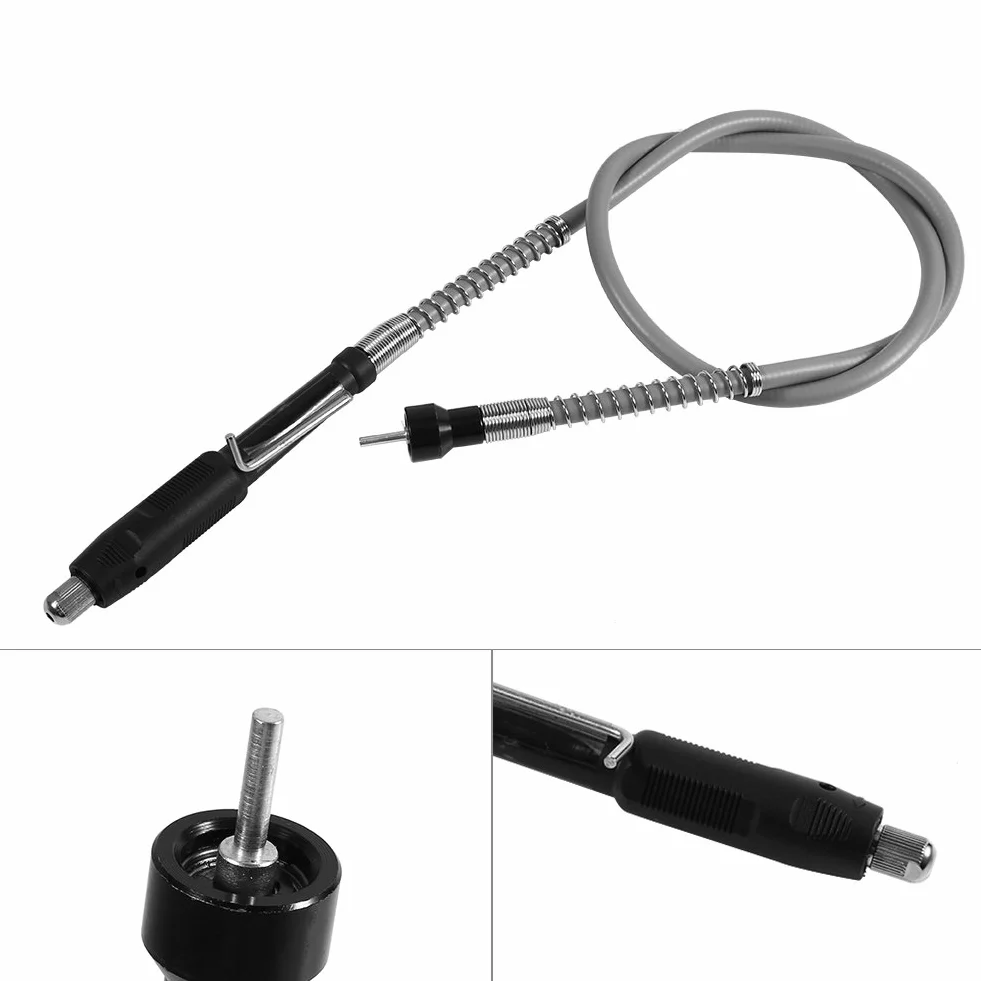 Raguso Adaptador de Eje Flexible Accesorio Taladro Eléctrico Cable Extensión 3,2 mm M8