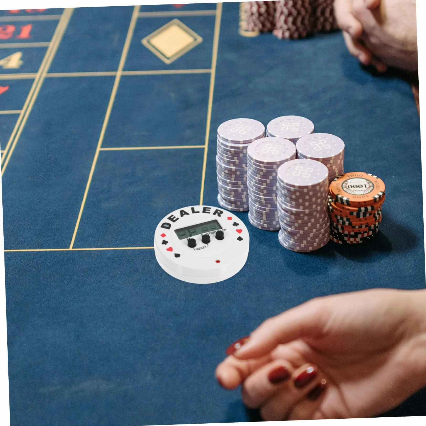 ibasenice Temporizador De Póquer Digital Compacto Cuenta Regresiva para Juegos De Mesa