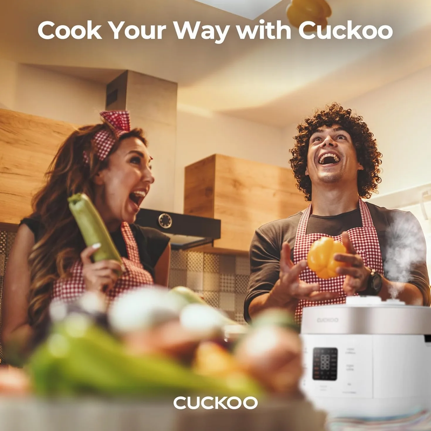 CUCKOO CRP-ST0609FW - Arrocera y calentador para 6 tazas (crudas) y 12 tazas (cocidas) de doble presión con revestimiento antiadherente, 16 opciones de menú, 3 guías de voz, automático
