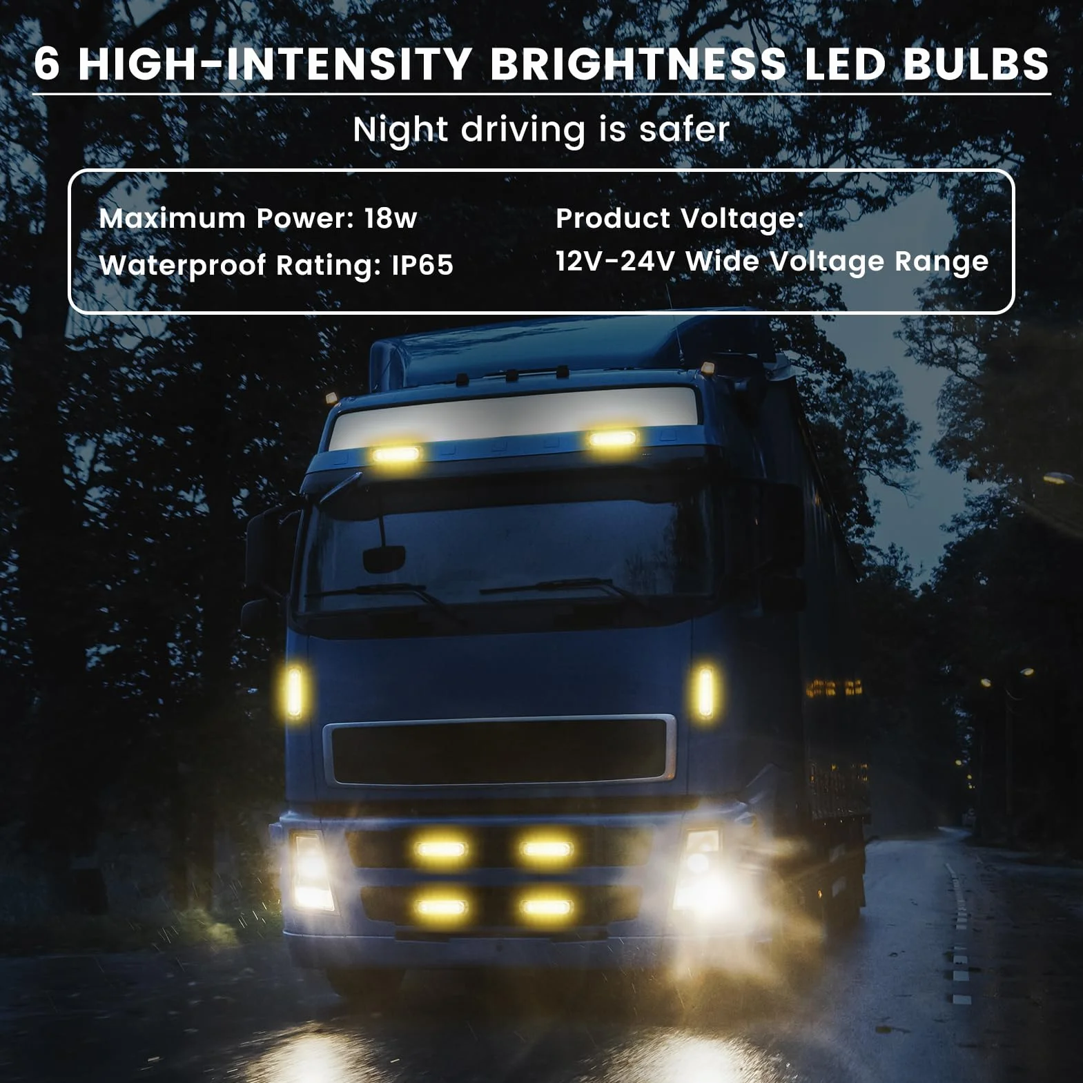 Luces Estroboscópicas LED 12V 24V IP65 Impermeable 4 Piezas para Coche Vehículo Camión