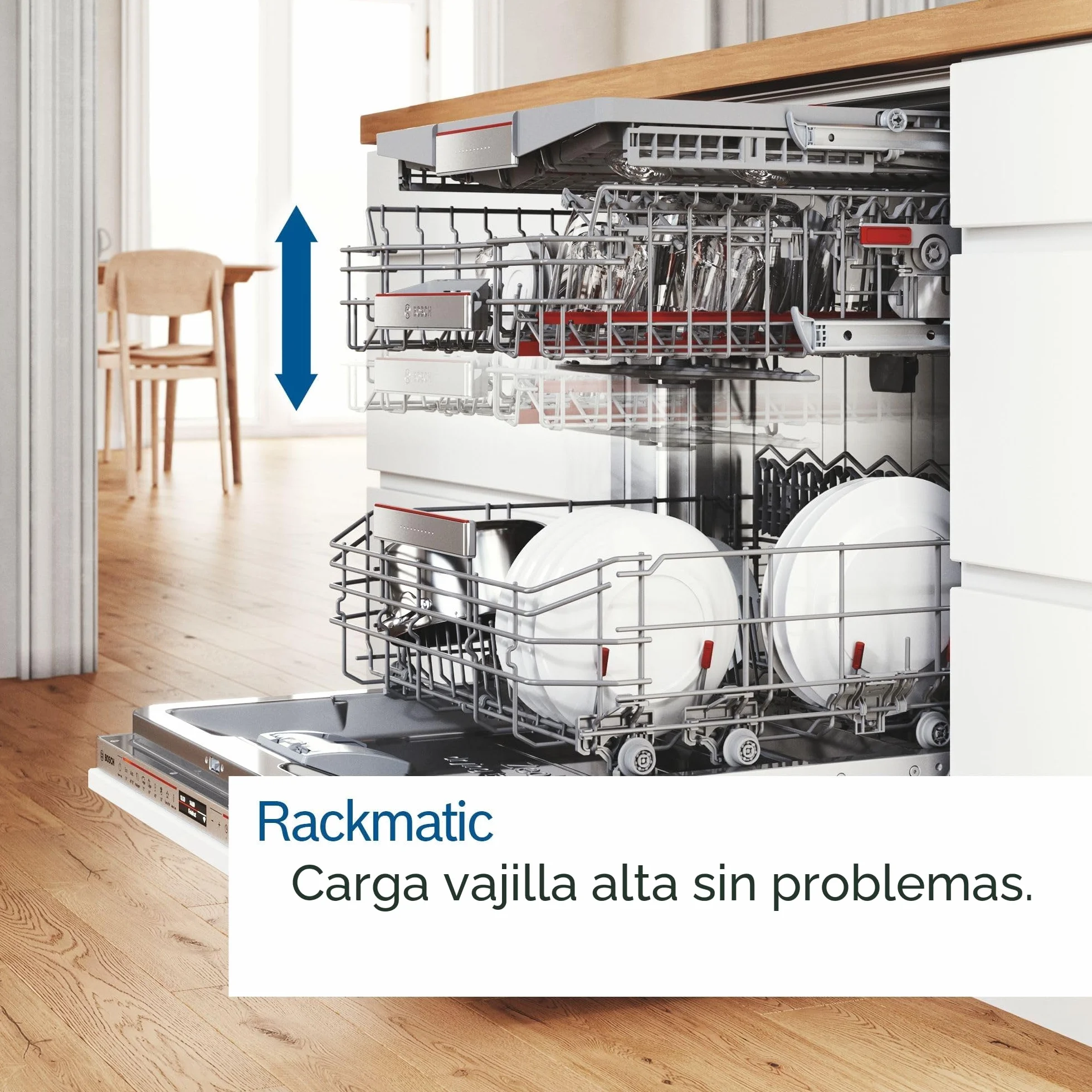 Bosch Lavavajillas Libre Instalación Serie 4 60 cm 14 Servicios Motor Eco Silence Home Connect SMS4HMI07E