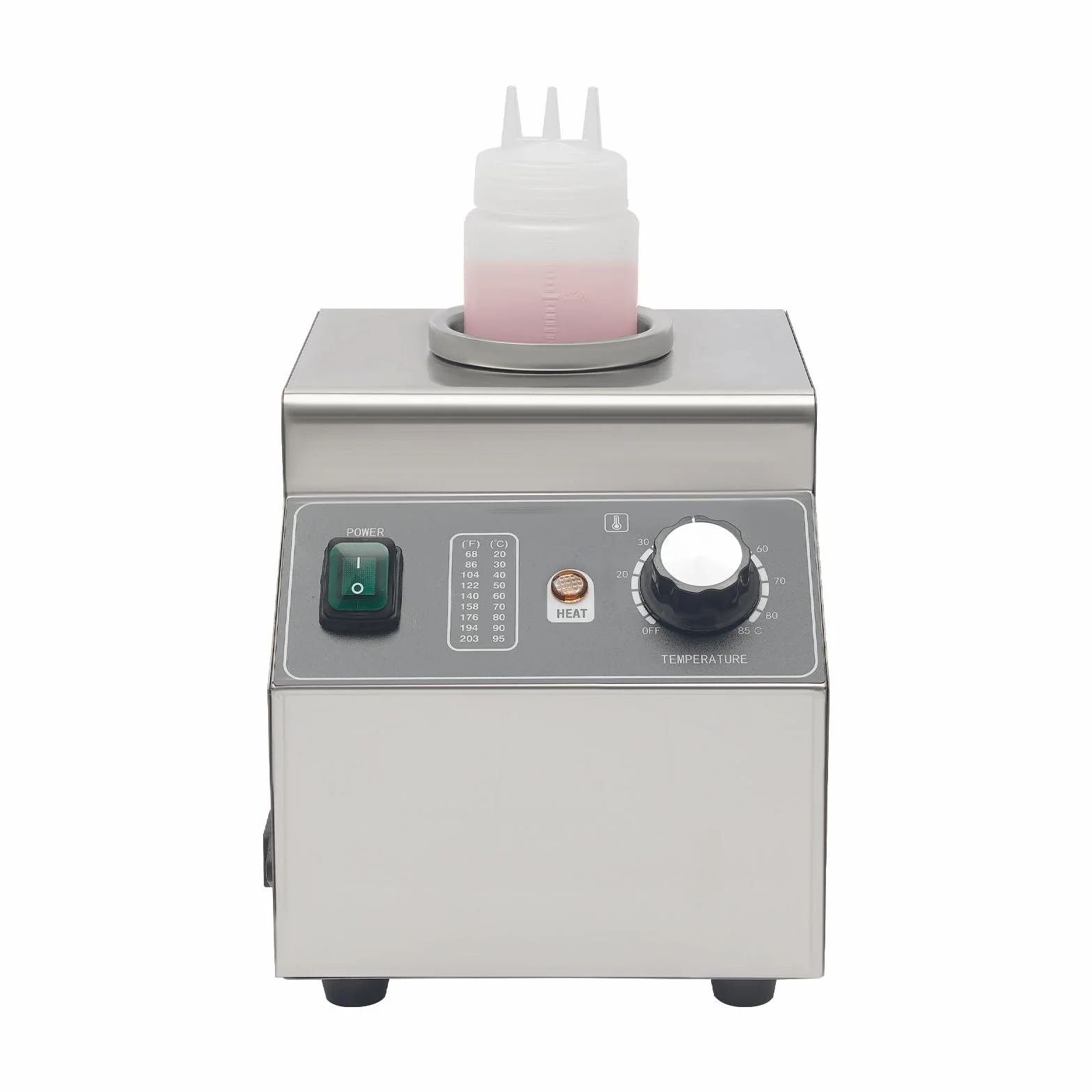 Profesional Calentador de Salsa Eléctrico 100 W Dispensador de Chocolate Baño María Mantenimiento de Temperatura