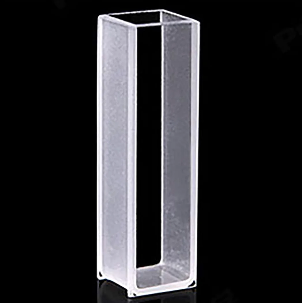 Cubeta de vidrio for espectrofotómetro, 4/10 Uds., longitud de trayectoria de 20mm, rango espectral de 350-2000nm, transmitancia del 81% | 30mm 10pcs