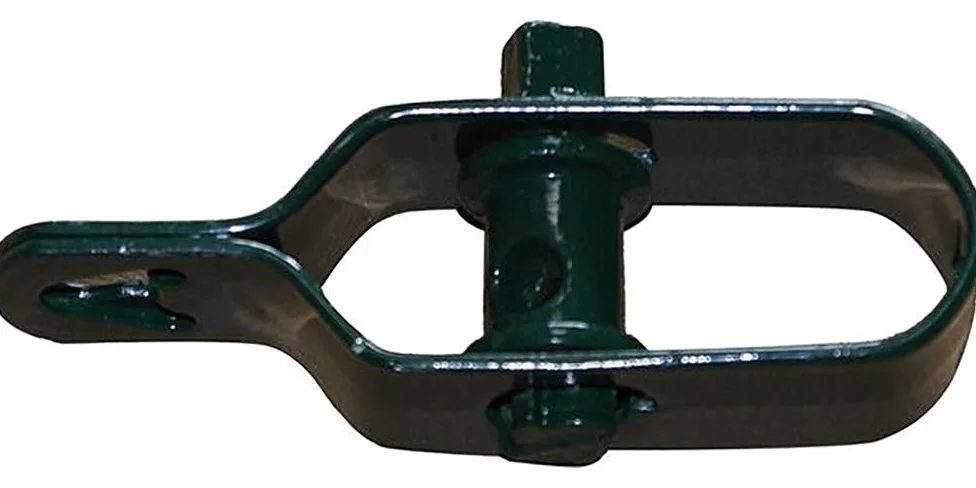 Tensores de alambre galvanizado, tamaño 1, 50 unidades, color verde