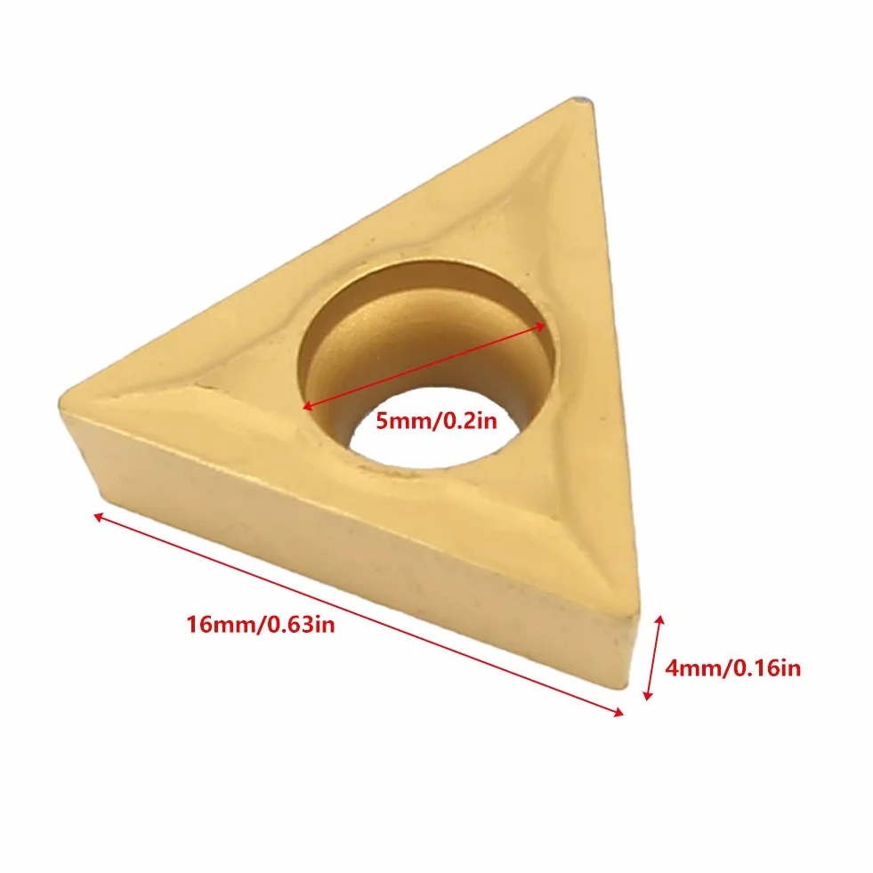 TCMT 16T304 Insertos de Torno Triangular Carburo 10 Uds Herramienta de Torneado