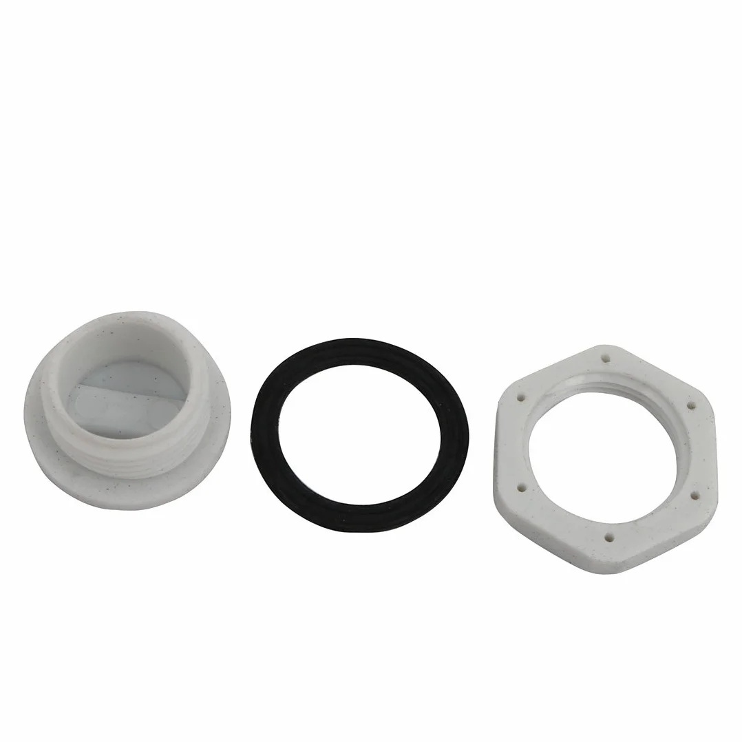 Tapa de Prensaestopas Redonda Roscada Gris GLW-M20G Nailon con Arandela 10 Piezas