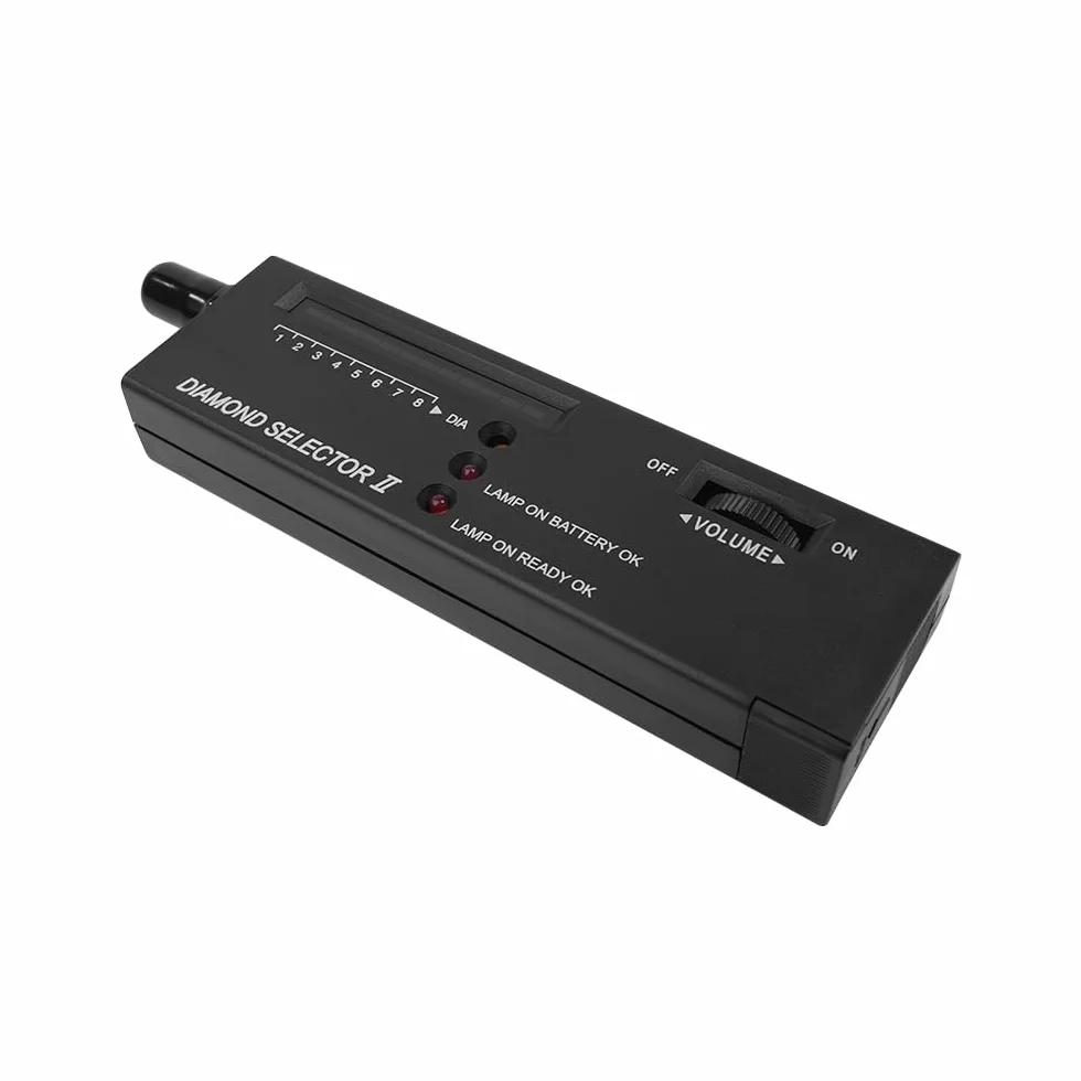 Pluma de Diamante Probador de Dureza con Lupa LED 30x Herramienta de Prueba de Diamantes