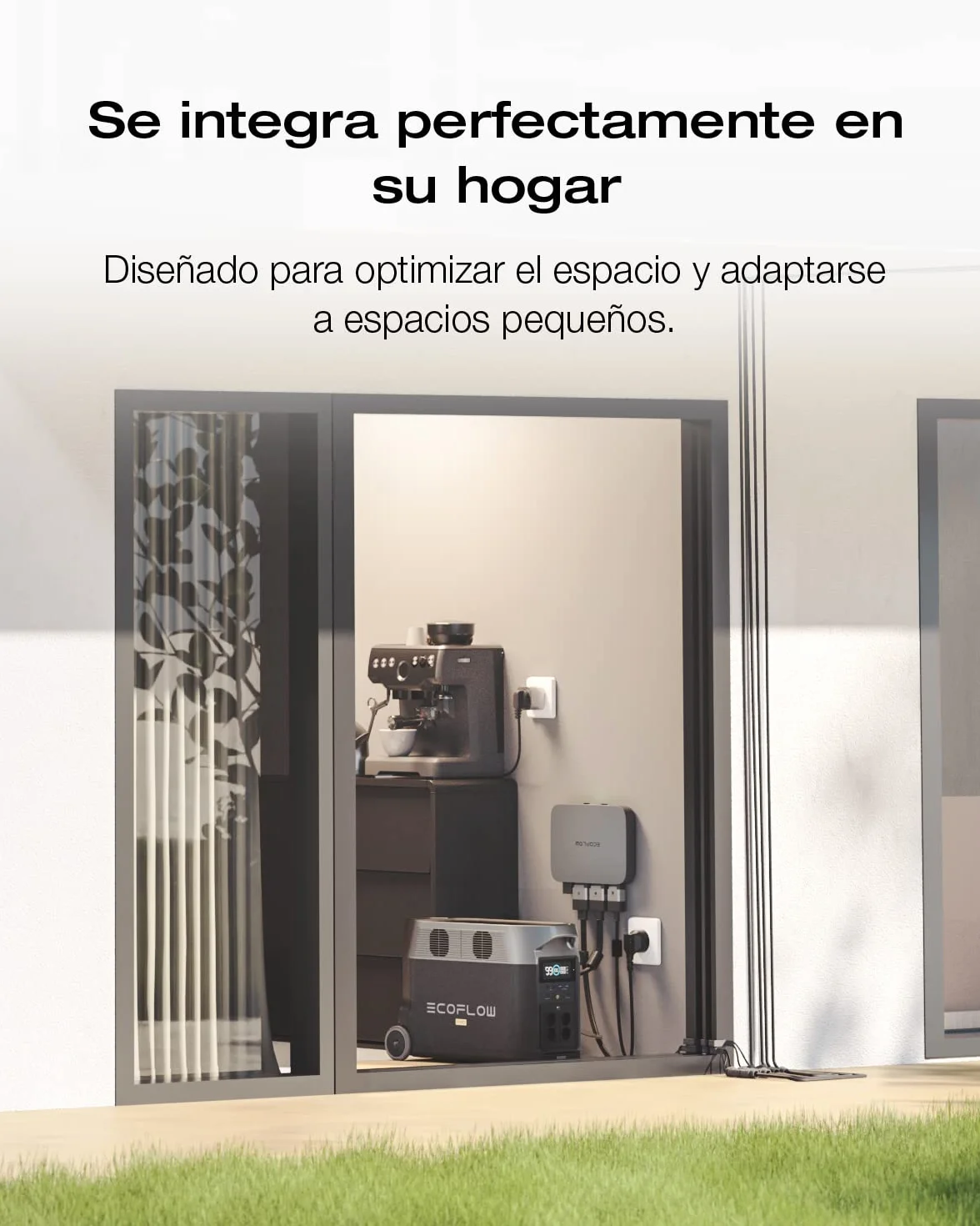 Micro Reverse (800W), 2*Panel Solar de 400W, Cable de DELTA PRO con Generador Solar Portátil DELTA PRO