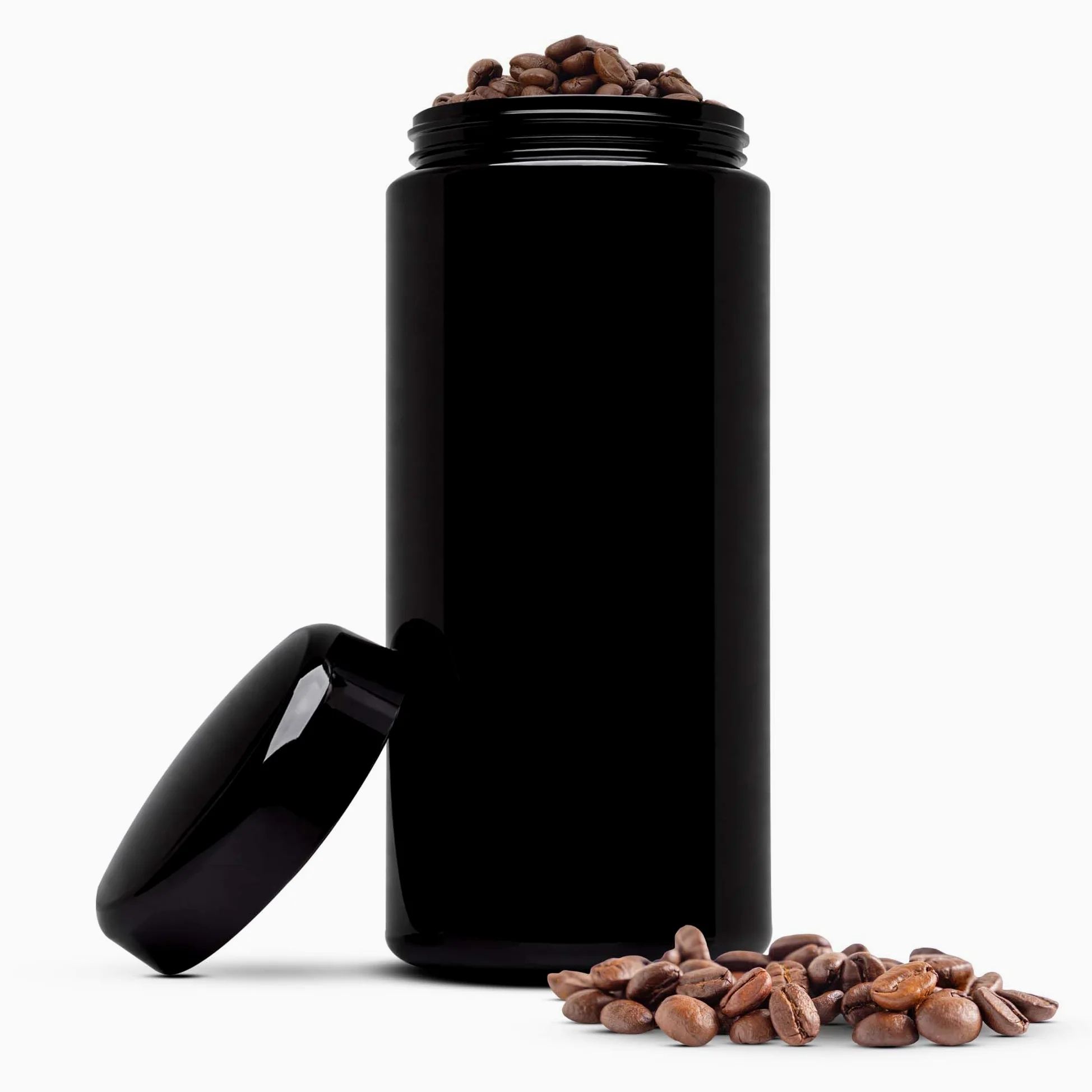 Infinity Jars 1 Liter (34 fl oz) Tall Extra Large Black Ultraviolet Glass Wide Mouth Screw Top Jar by Infinity Jars