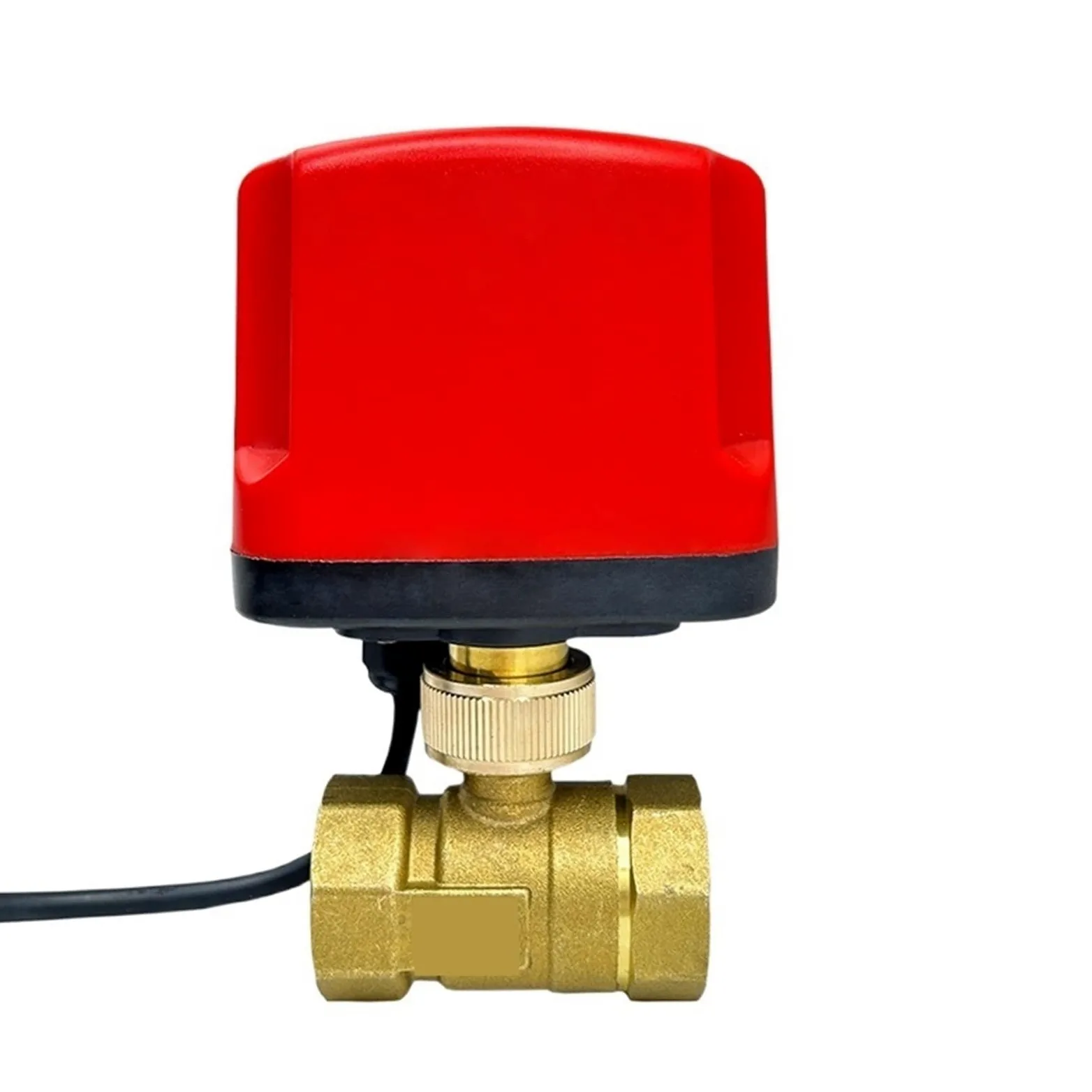 Válvula de bola Válvula de bola motorizada 1/2" 3/4" 1" 2" Válvula de bola eléctrica de latón resistente al agua Válvula de bola de latón de tres cables o dos líneas Para equipos de agua potable(1/2",