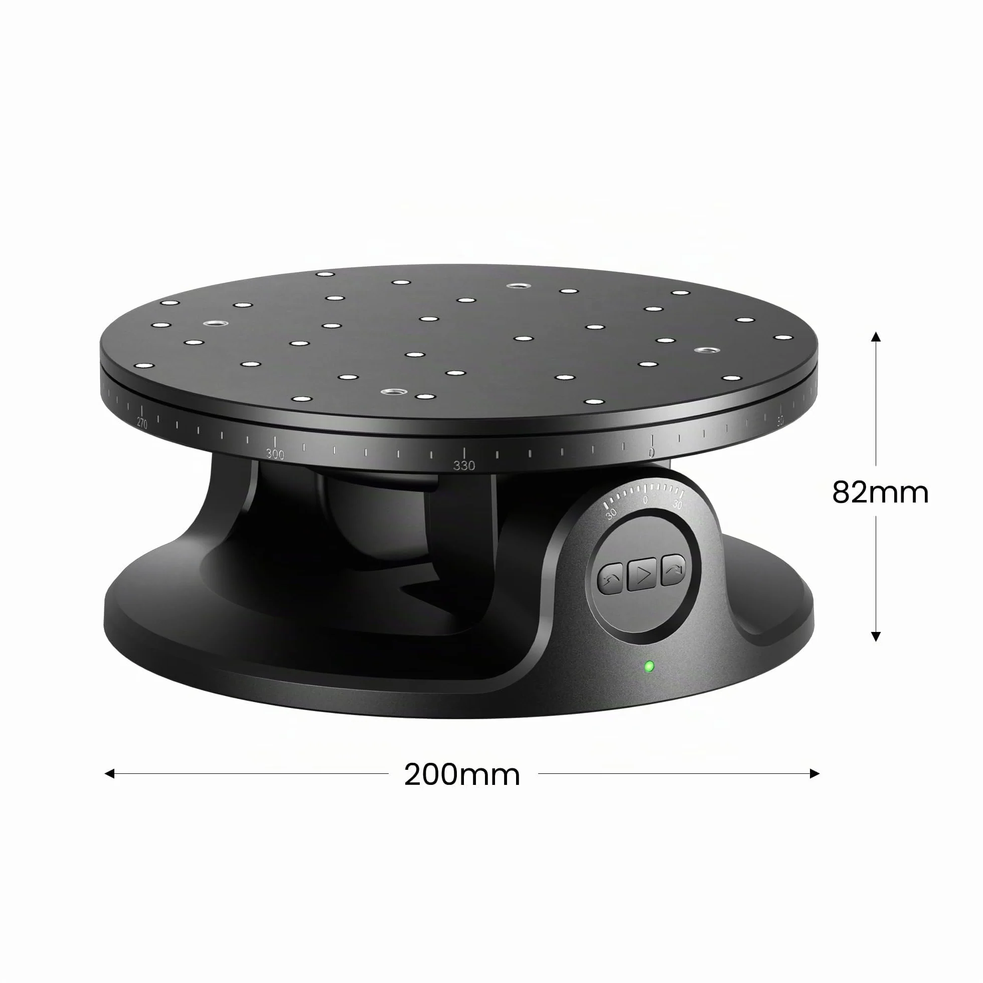 Revopoint Mesa giratoria doble eje, fácil capturar datos 3D detallados de objetos pequeños a medianos para escaneo 3D preciso, compatible con MIRACO/POP3 PLUS/INSPIRE 2/MetroX/MetroX Pro/MetroY Pro