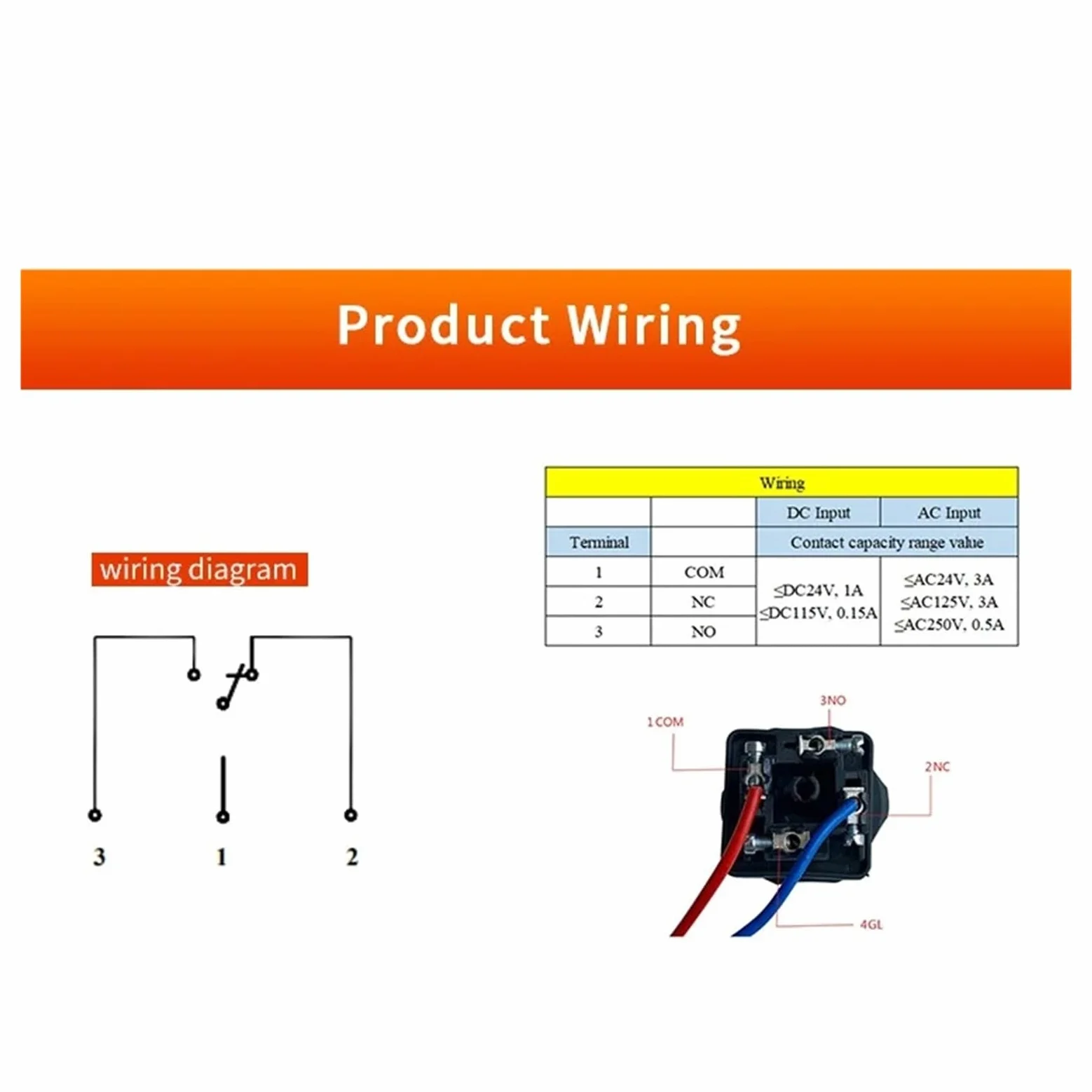 Presostato de agua 0-300bar Presostato de acero inoxidable 304 opcional G1-4, G3-8(10-100bar,G1-4 thread)