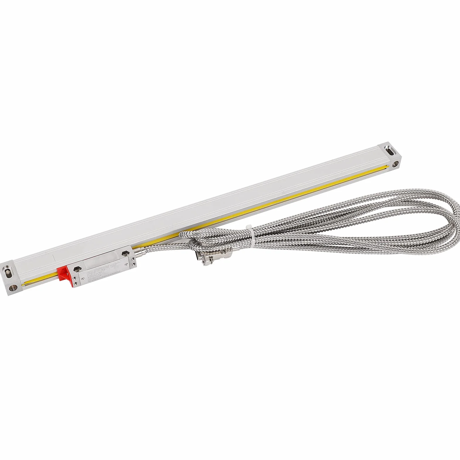 Codificador de Escala Lineal, Codificador de Regla Lineal, Codificador de Escala Lineal óptica Sensor de Regla de Rejilla de 5 μm de Alta Precisión para Torno DC5V con Cable (800)