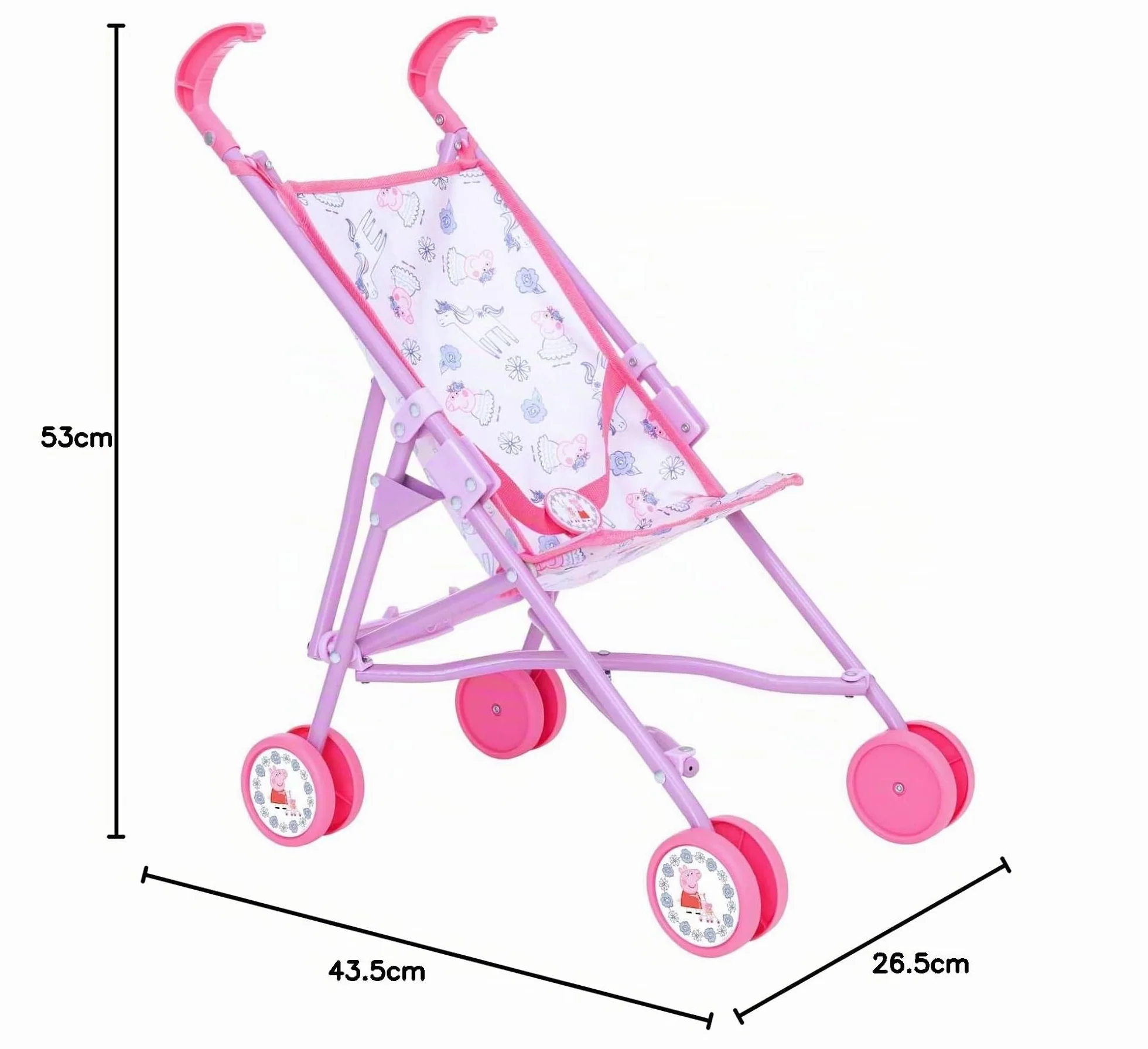 Peppa Pig Sillita de Paseo Paraguas Plegable 53,5 cm