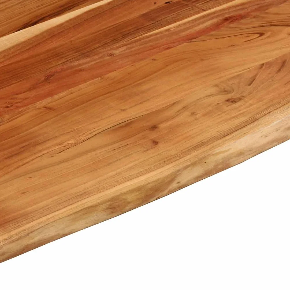 vidaXL Tablero Rectangular, Superficie de Mesa, Tablero de Trabajo Comedor, Superficie para Oficina, Madera de Acacia Borde Vivo 90x80x2,5 cm