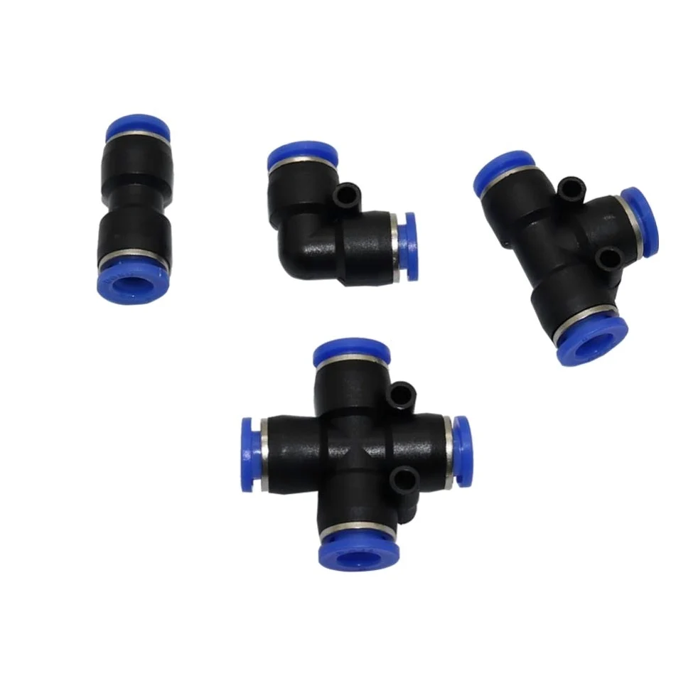 Garden Plumbing 8mm Slip Lock Quick Connectors Tees Elbow Straight Cross Garden Water Connector Low Pressure Mist Cooling Reptile Fogger Tool ( Color : Straight Connector , Diameter : 8mm ) Brass Hose