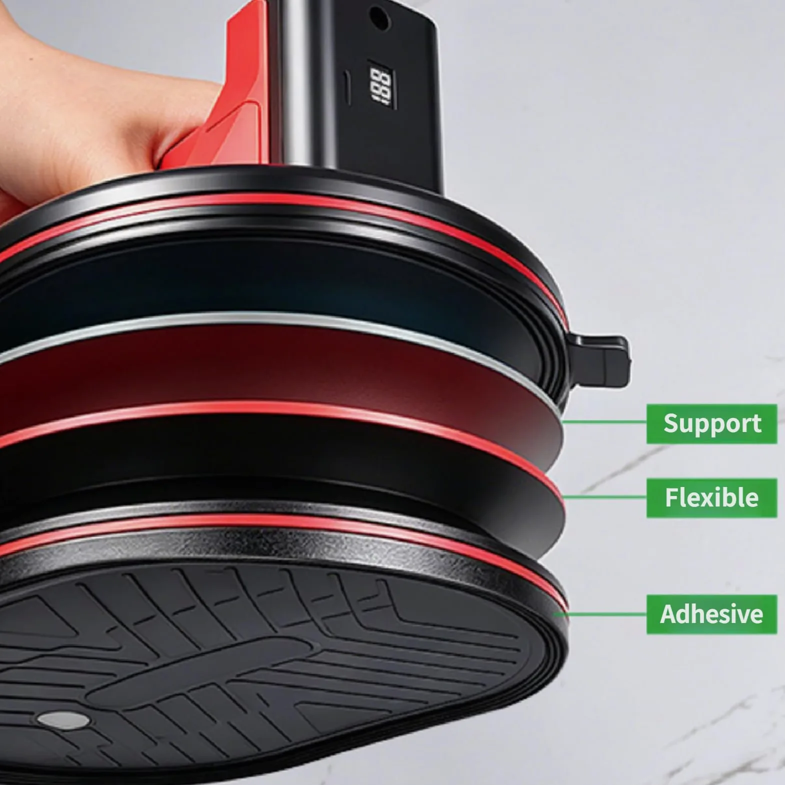 Ventosa eléctrica con sistemas de presión inteligentes de 200 kg de potencia para levantar y mover de forma segura