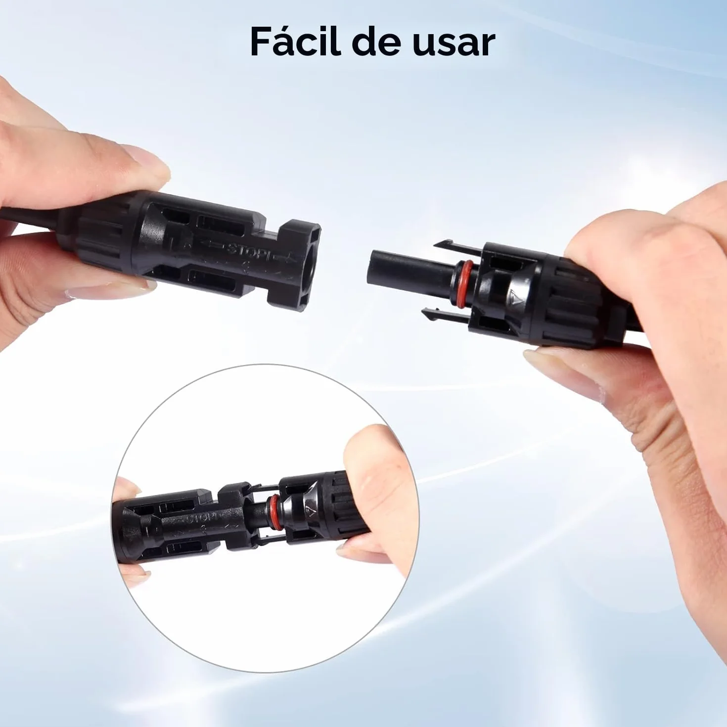 Thlevel Conector de Panel Solar XT60 Cable Adaptador 3 Metros 12AWG