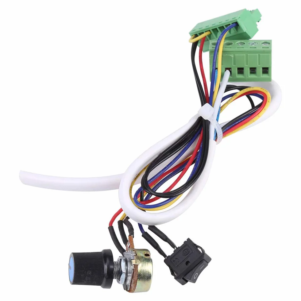 Motor de Husillo Set ER16 500W 12000r/min Refrigeración por Aire de Alta Velocidad Sin Escobillas con Motor de Motor Potenciómetro Interruptor de Sujeción