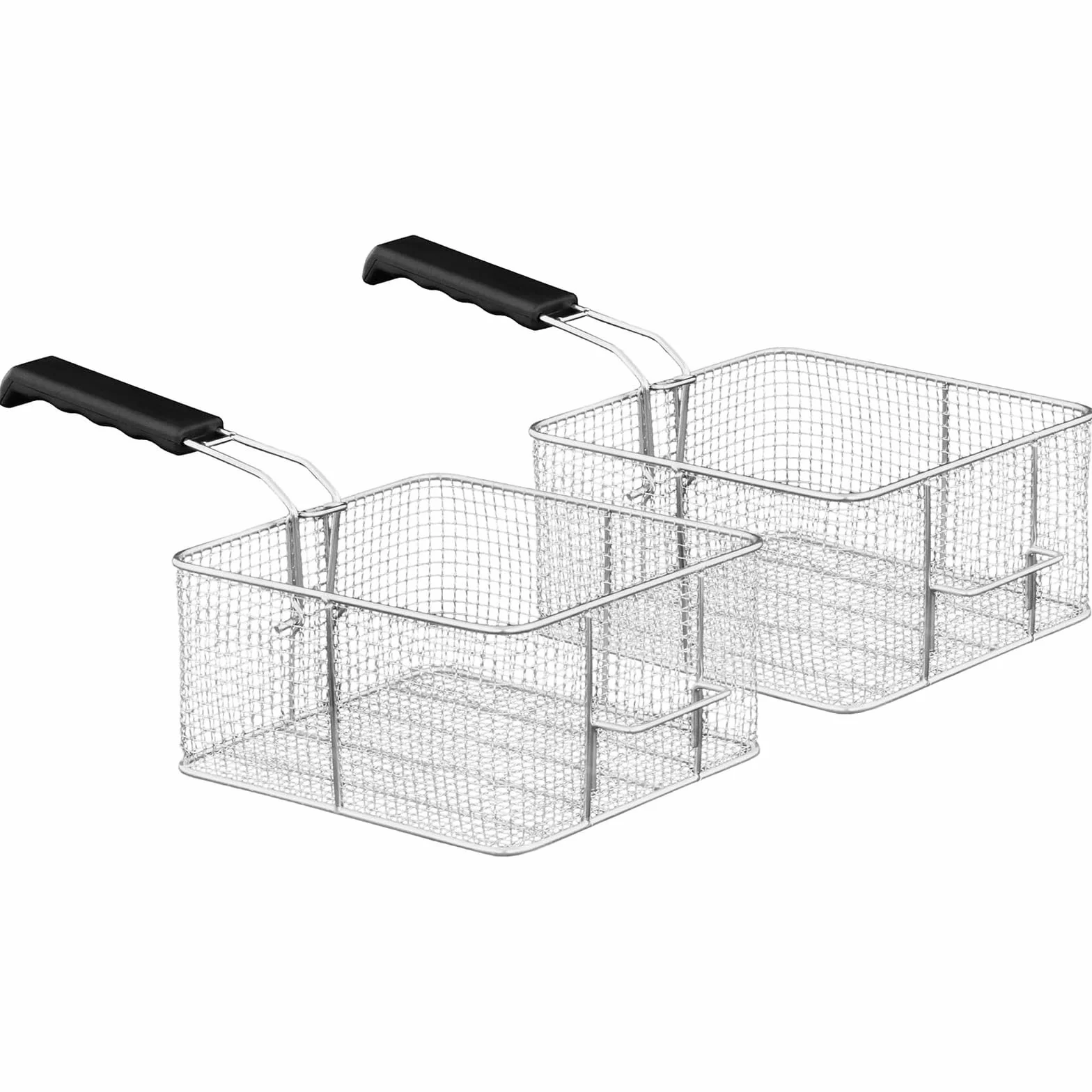 Royal Catering Freidora Eléctrica Doble Para Hostelería 400 V (Potencia: 2 x 6.000 Watt, Capacidad: 2 x 16 Litros, Con Grifo De Vaciado)