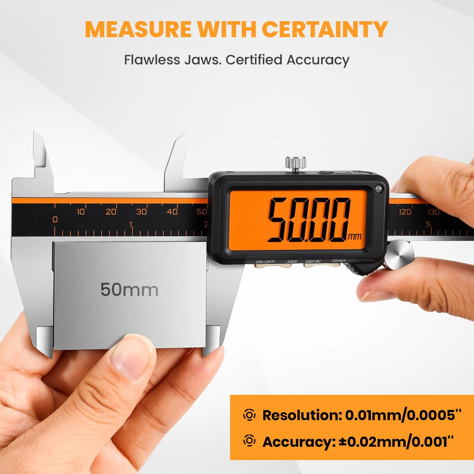 HARDELL Calibrador digital recargable LCD antirreflejos ABS acero inoxidable micrómetro pulgadas/mm