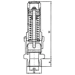 RIEGLER 117720-229.01-7,3 Válvula de seguridad de latón, G 1/2, presión de respuesta 7,3 bar, 1 unidad